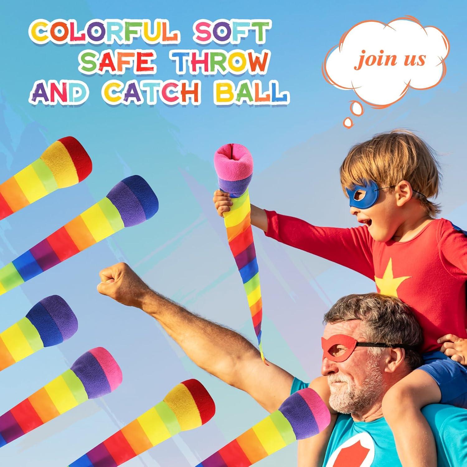 Pelotas de Lanzar y Atrapar Leyndo 8 Pcs Coloridas 65 cm