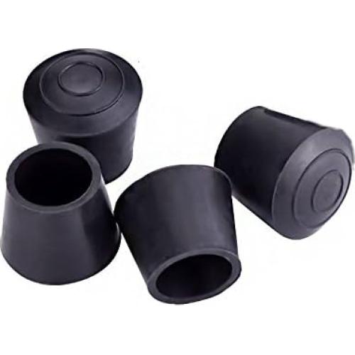 Tapas de Pierna de Goma AKOAK 4 Piezas 32 mm Negro