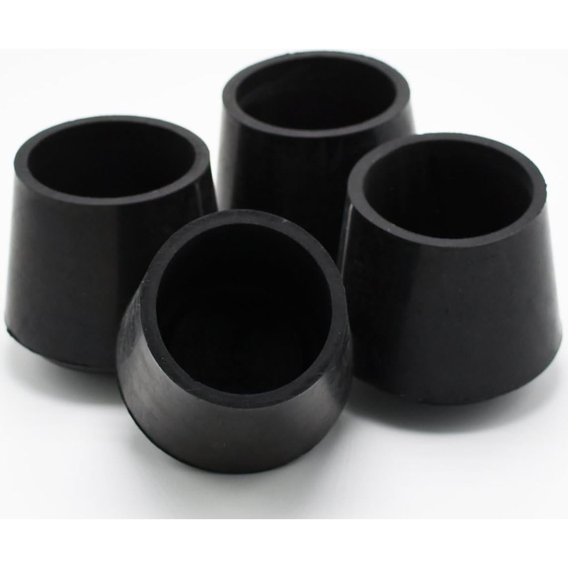 Tapas de Pierna de Goma AKOAK 4 Piezas 32 mm Negro