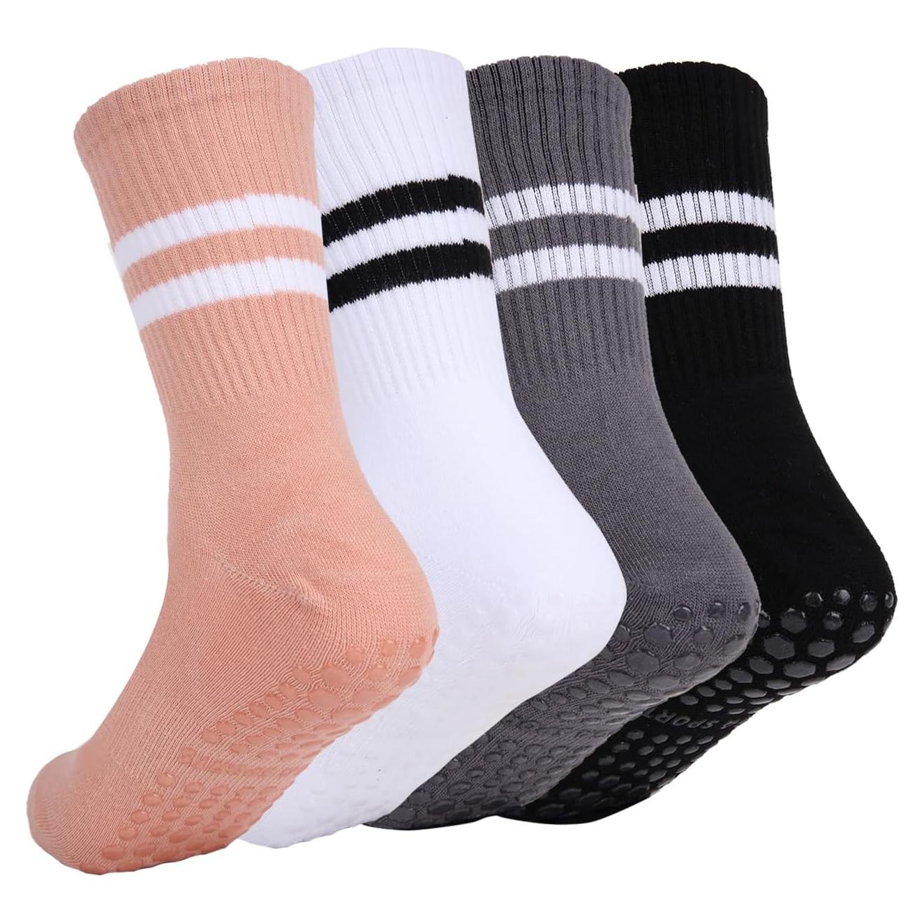 Calcetines Antideslizantes para Mujeres Gstuoer 4-Pack