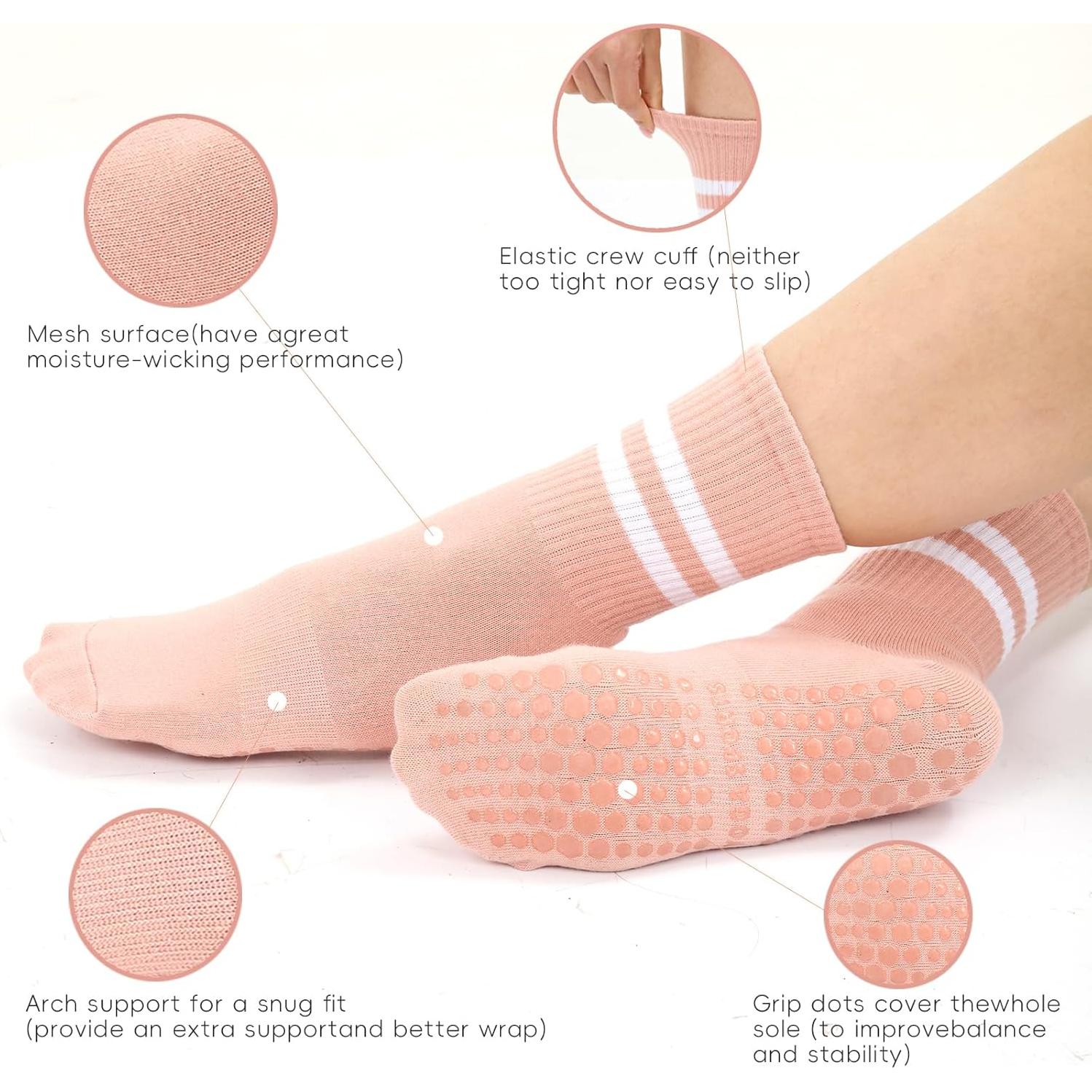 Calcetines Antideslizantes para Mujeres Gstuoer 4-Pack