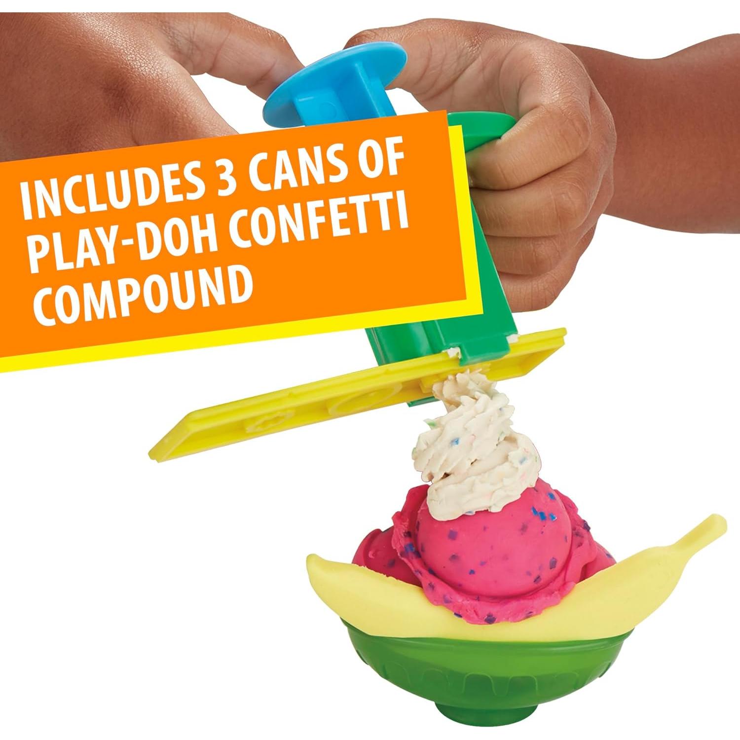 Juego de Fiesta de Helados Play-Doh 22 Herramientas 6 Colores