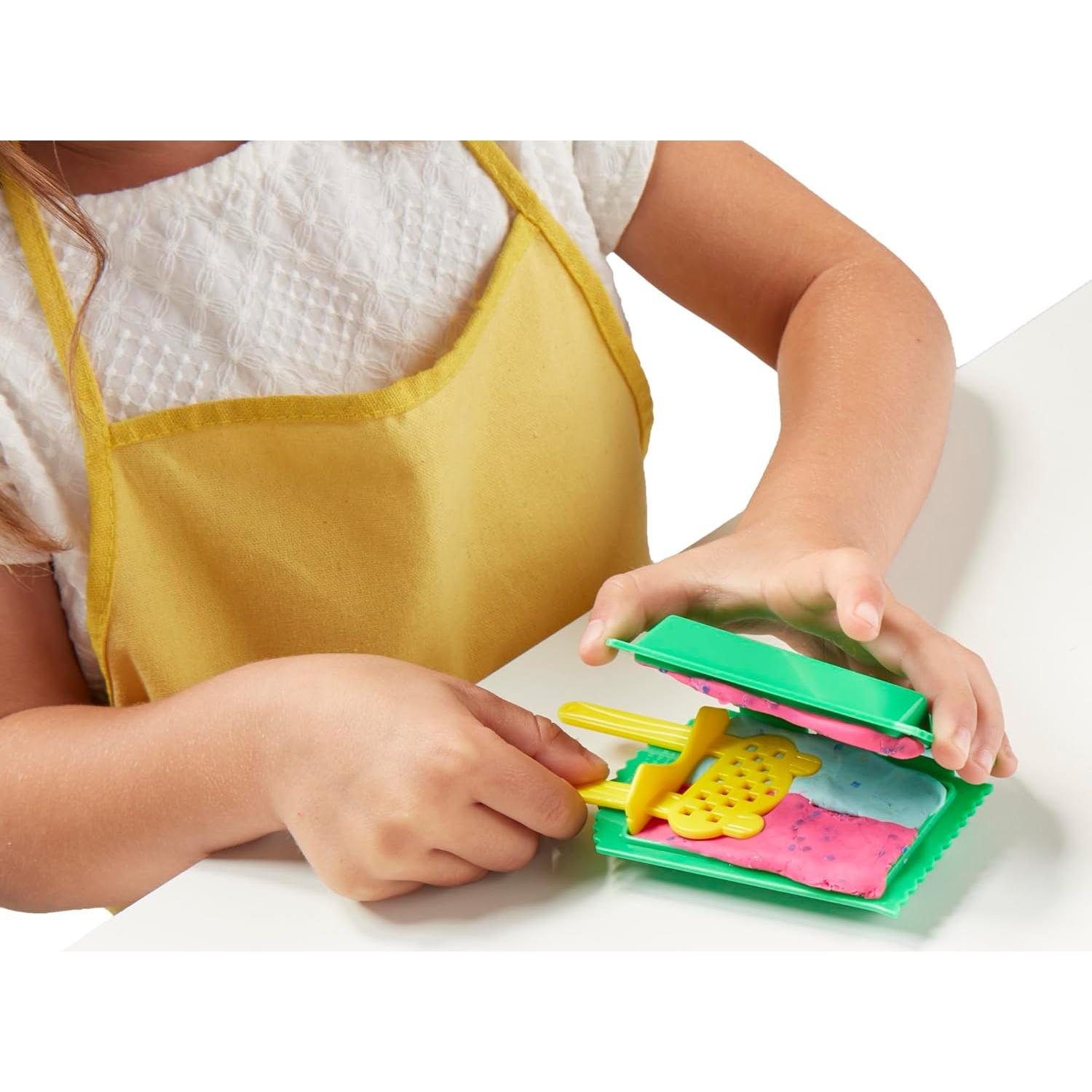 Juego de Fiesta de Helados Play-Doh 22 Herramientas 6 Colores