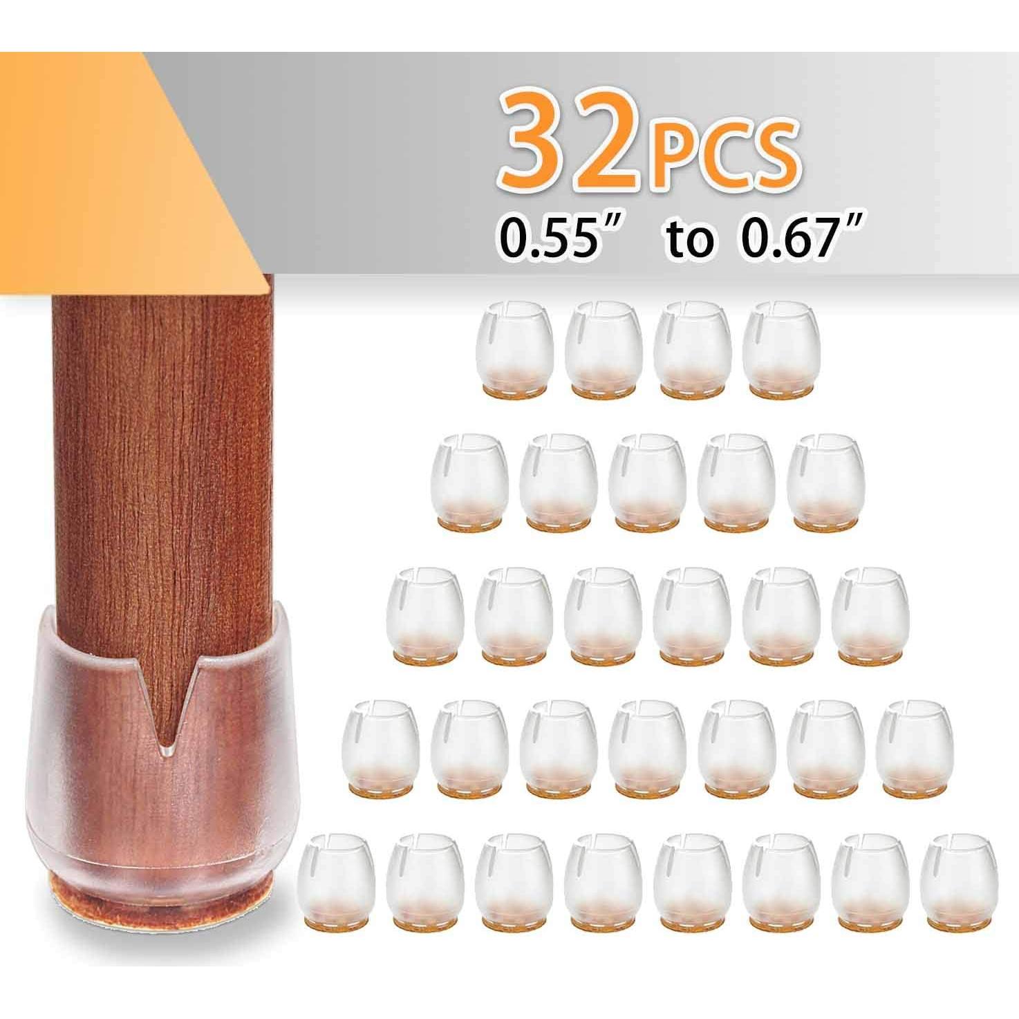 Tapones para patas de silla JoyLionKay 32 piezas 1.4-1.7 cm