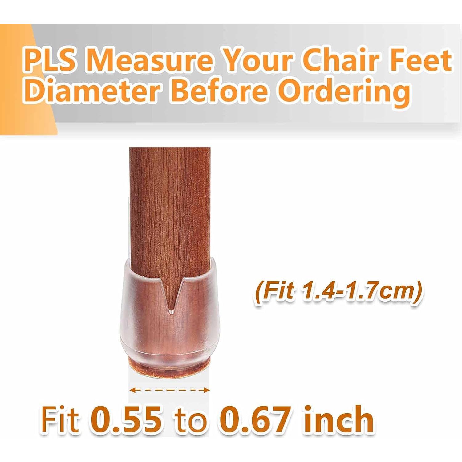 Tapones para patas de silla JoyLionKay 32 piezas 1.4-1.7 cm