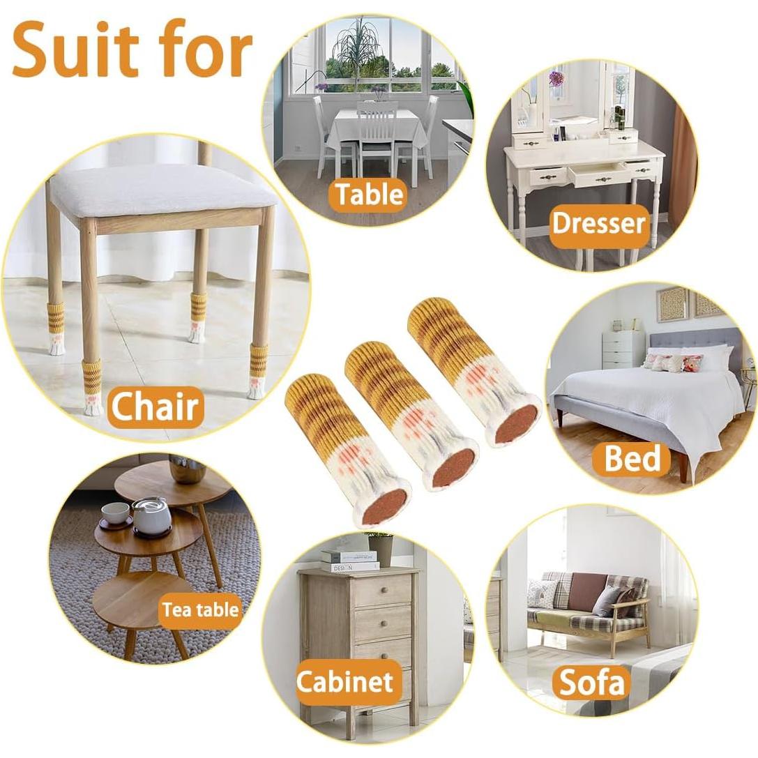 24 Protectores de Suelo para Patas de Silla iMoloovi - Almohadillas de Fieltro