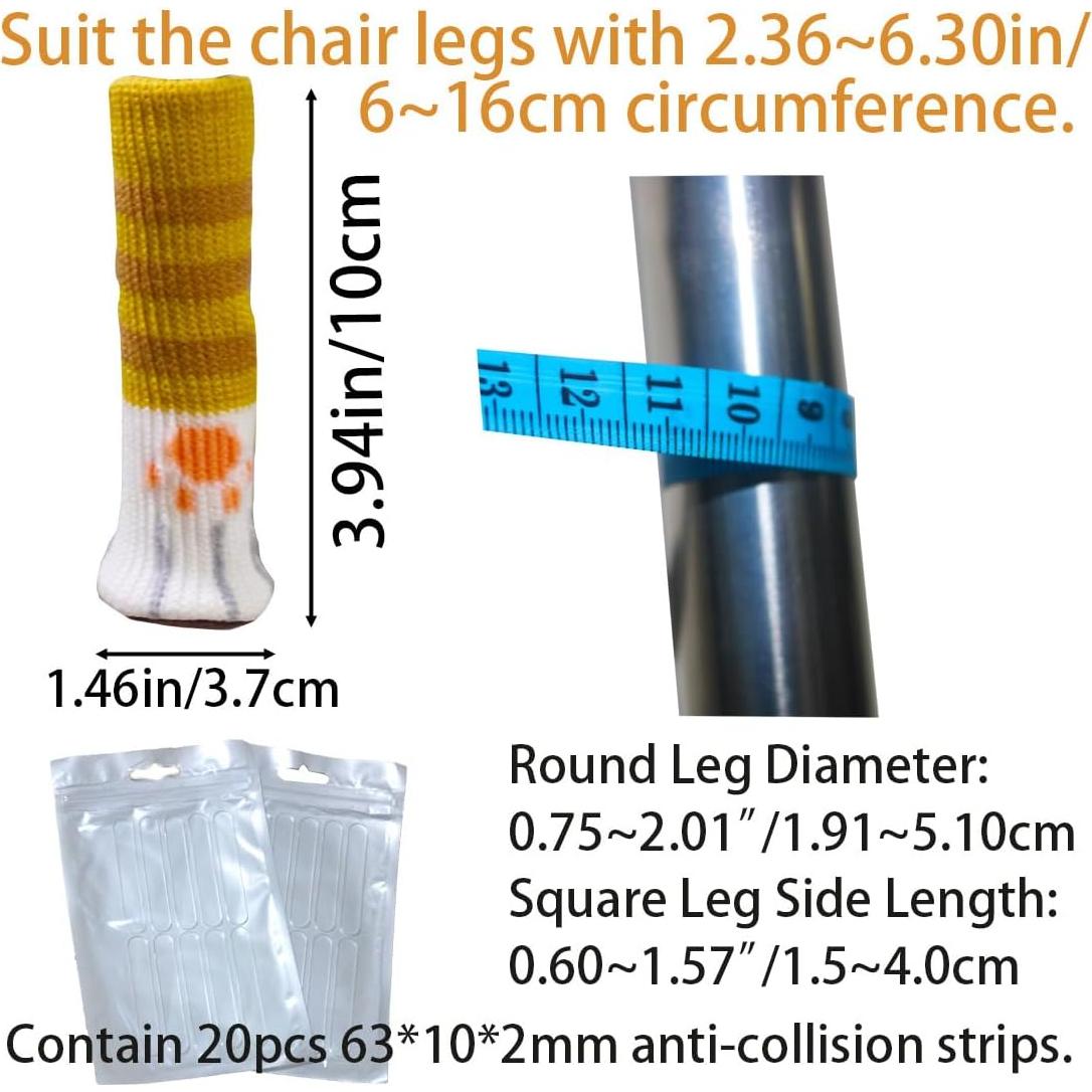 24 Protectores de Suelo para Patas de Silla iMoloovi - Almohadillas de Fieltro