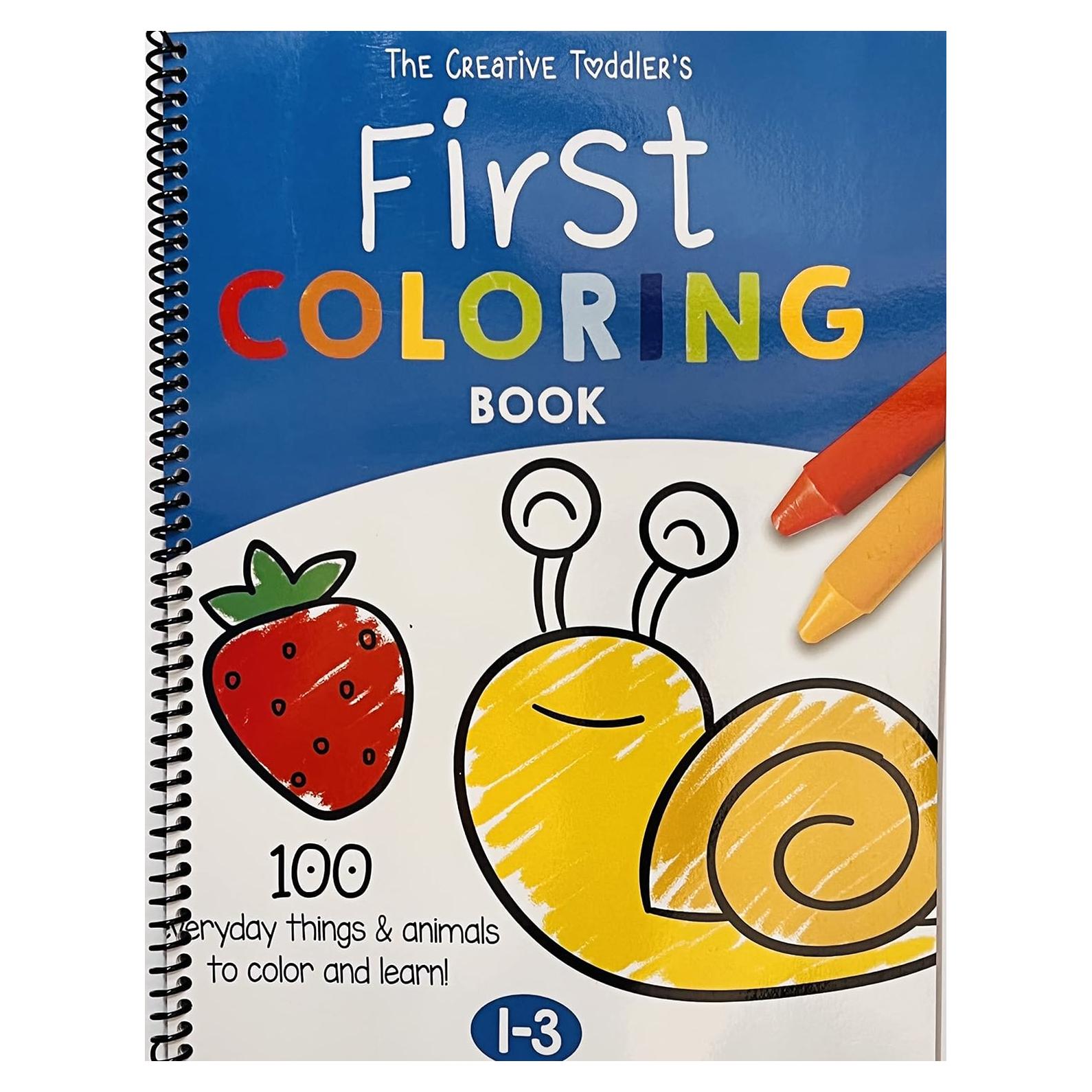 Libro de Colorear Creativo para Niños 1-3 Años - 100 Animales