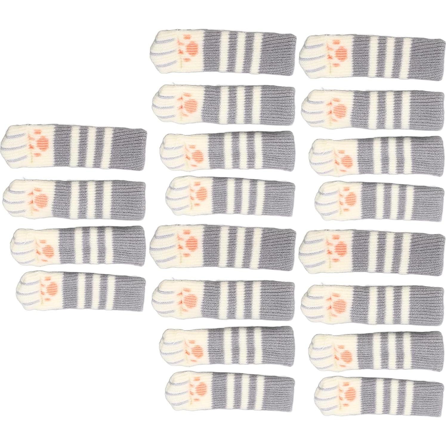 Cubiertas para patas de muebles plplaaoo - 20 piezas gris oscuro