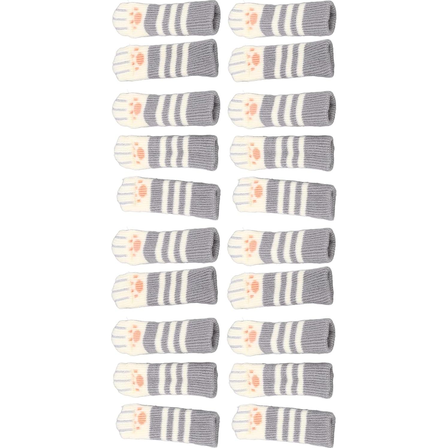 Cubiertas para patas de muebles plplaaoo - 20 piezas gris oscuro