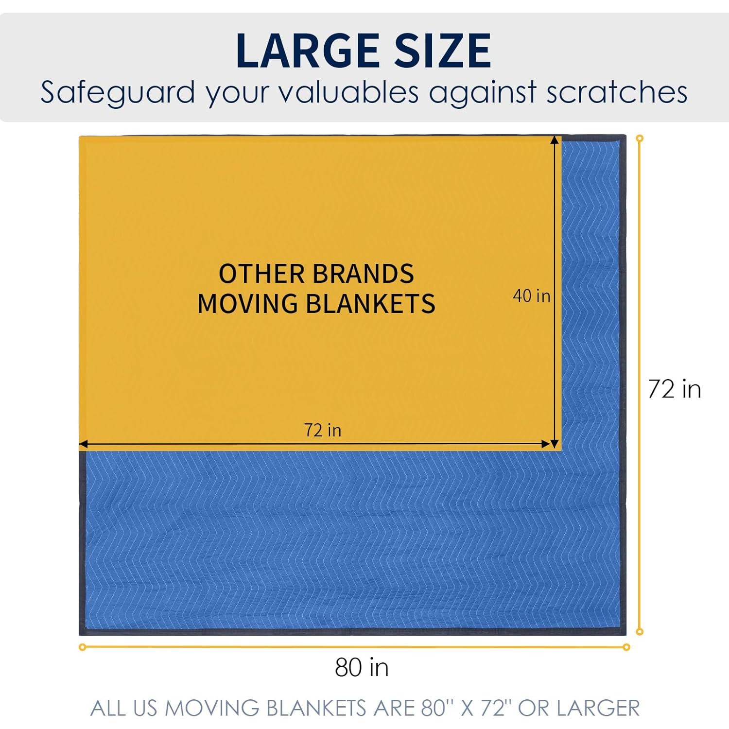 12 Manteles de Mudanza Diamond UP 203x183 cm Azul y Negro