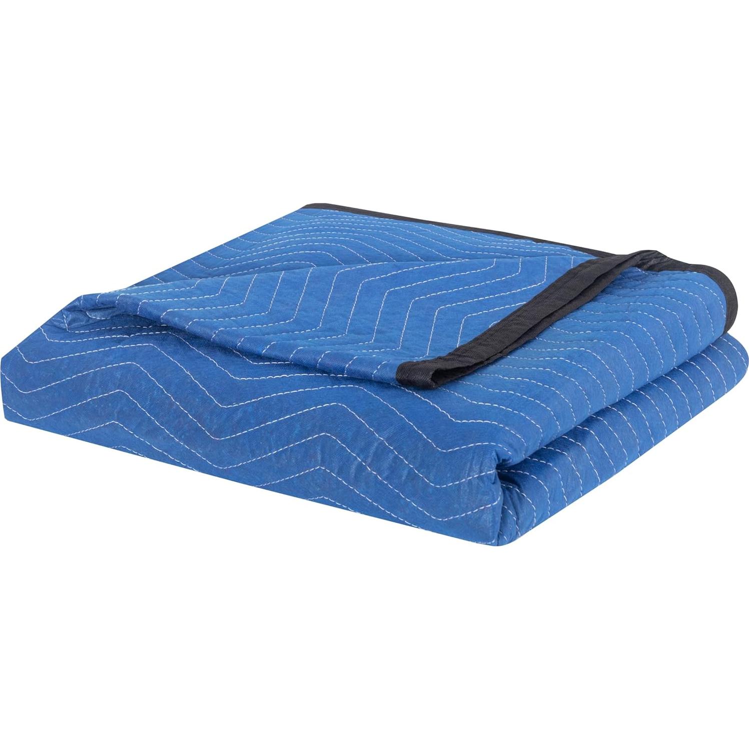 12 Manteles de Mudanza Diamond UP 203x183 cm Azul y Negro