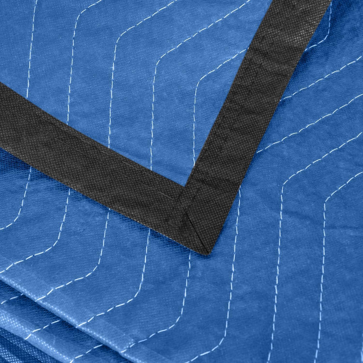 12 Manteles de Mudanza Diamond UP 203x183 cm Azul y Negro