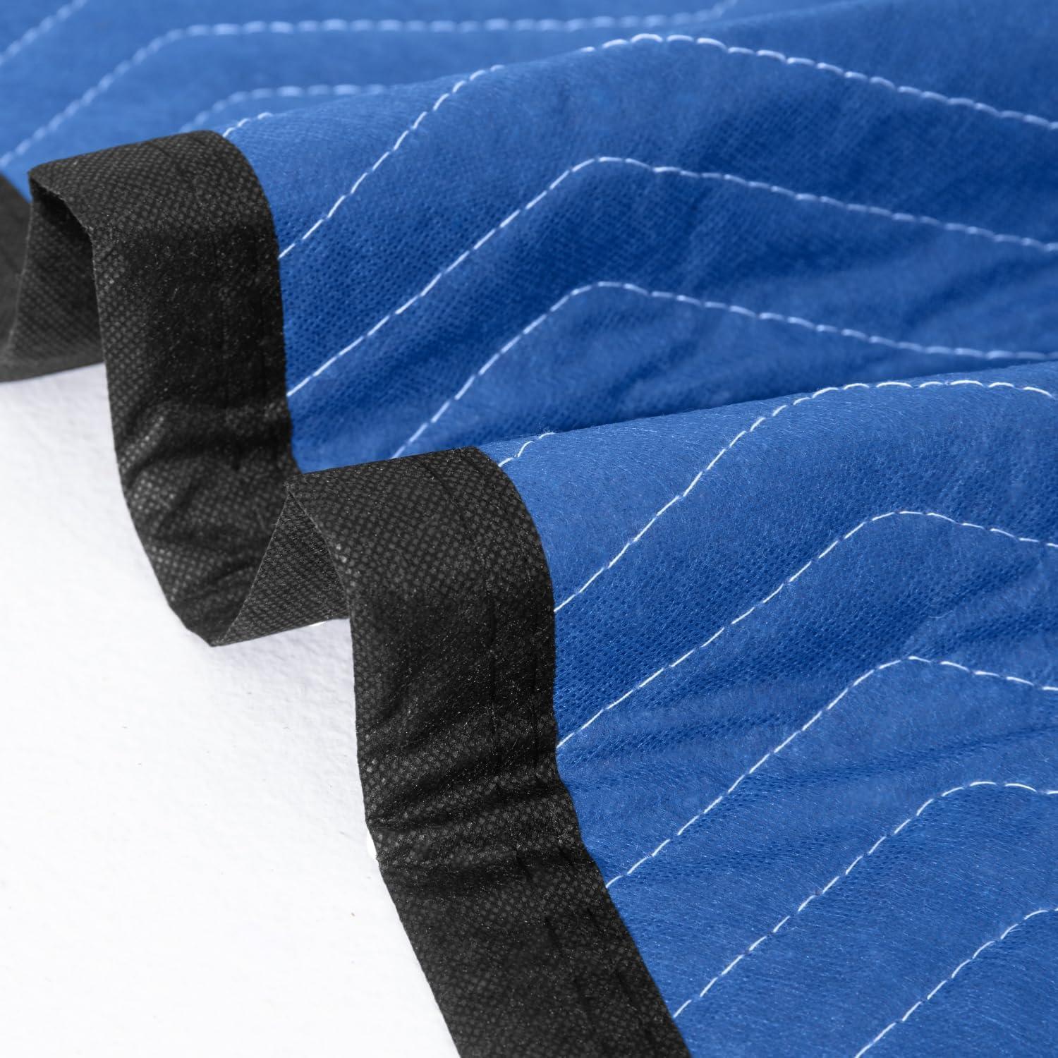 12 Manteles de Mudanza Diamond UP 203x183 cm Azul y Negro