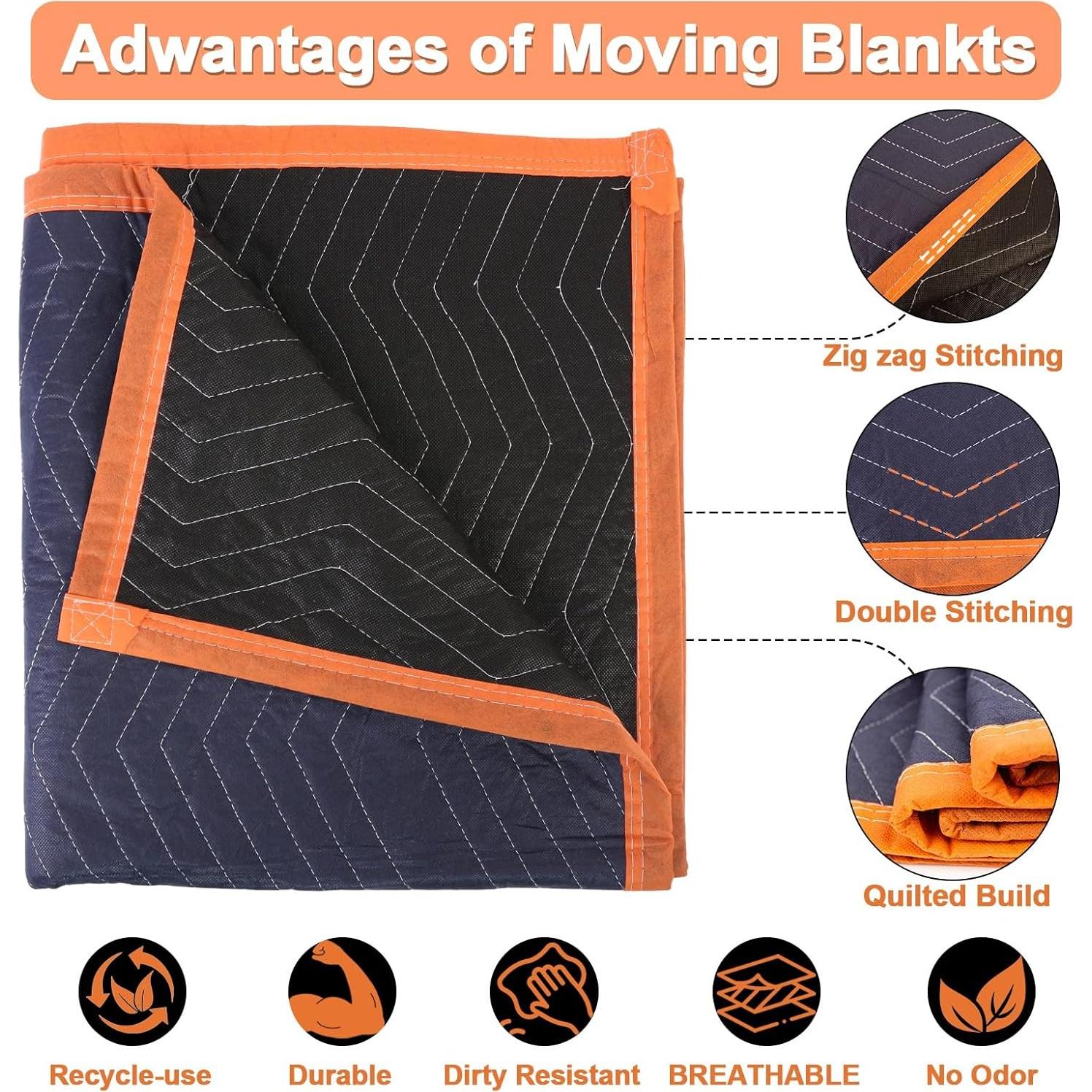 2 Mantas de Mudanza YMTLJHDSY 203x182cm Acolchadas Duraderas