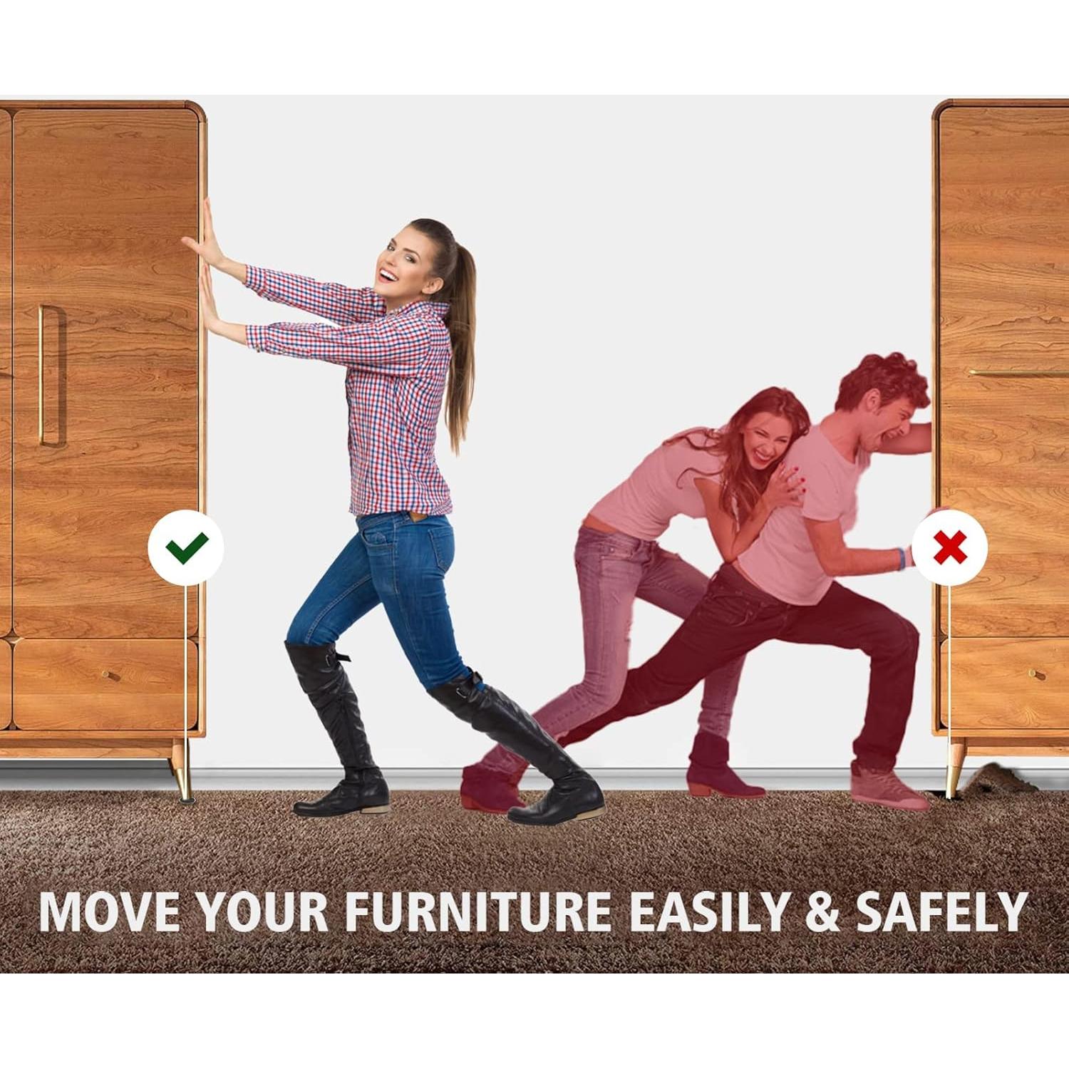 Deslizadores de Muebles Kayzn 8pcs 11.9 cm para Alfombra