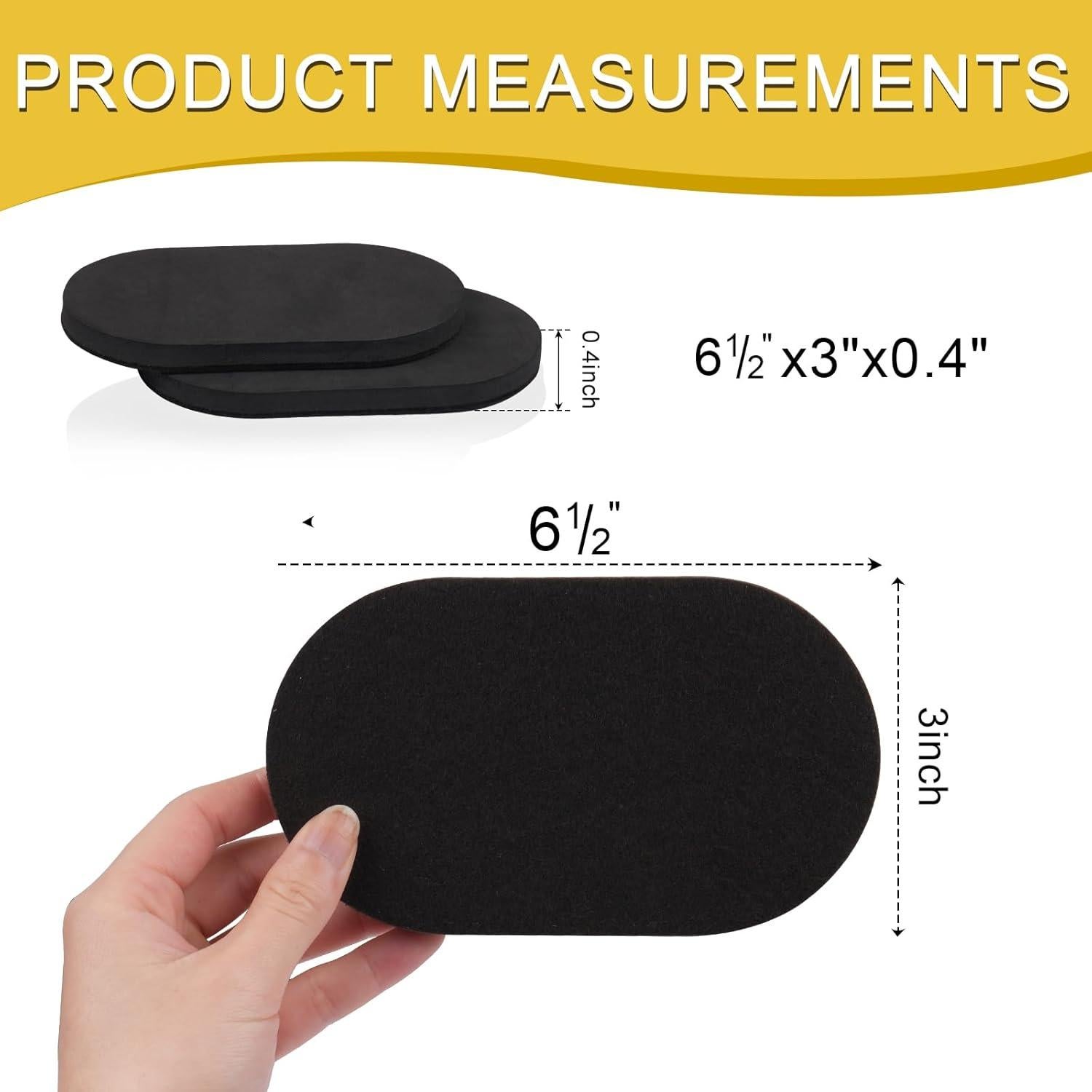 Deslizadores de Muebles 8PCS New Space 8.89x15.24cm para Madera Dura