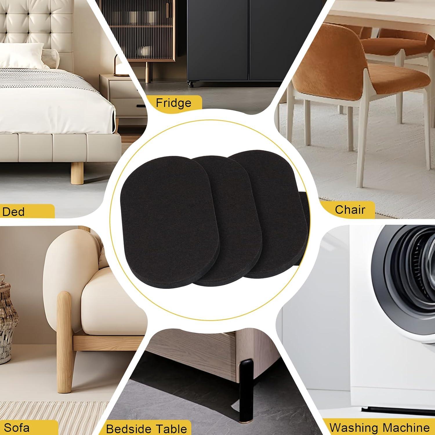 Deslizadores de Muebles 8PCS New Space 8.89x15.24cm para Madera Dura