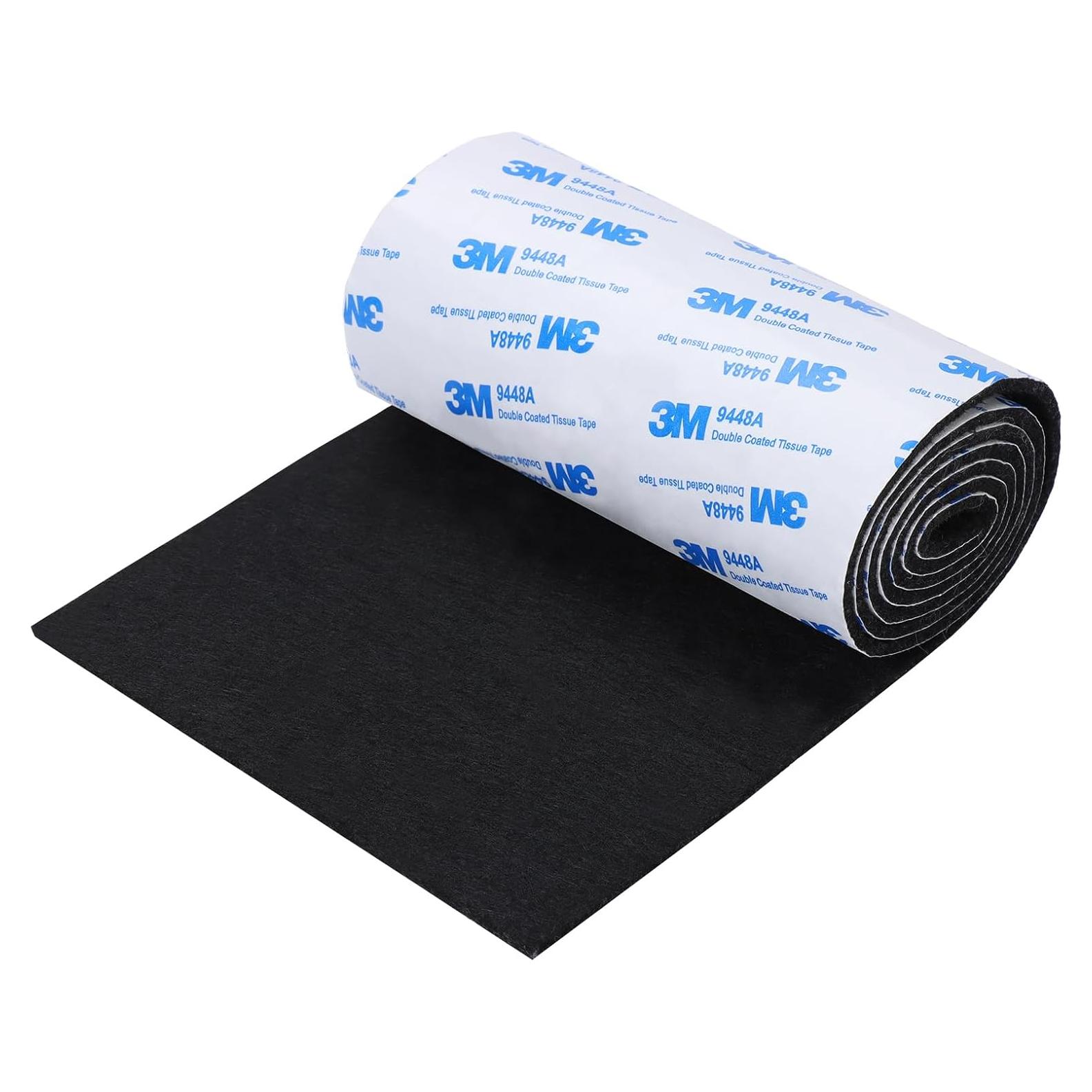 Almohadillas de Fieltro Autoadhesivas VOCOMO 12.7x101.6 cm Negro