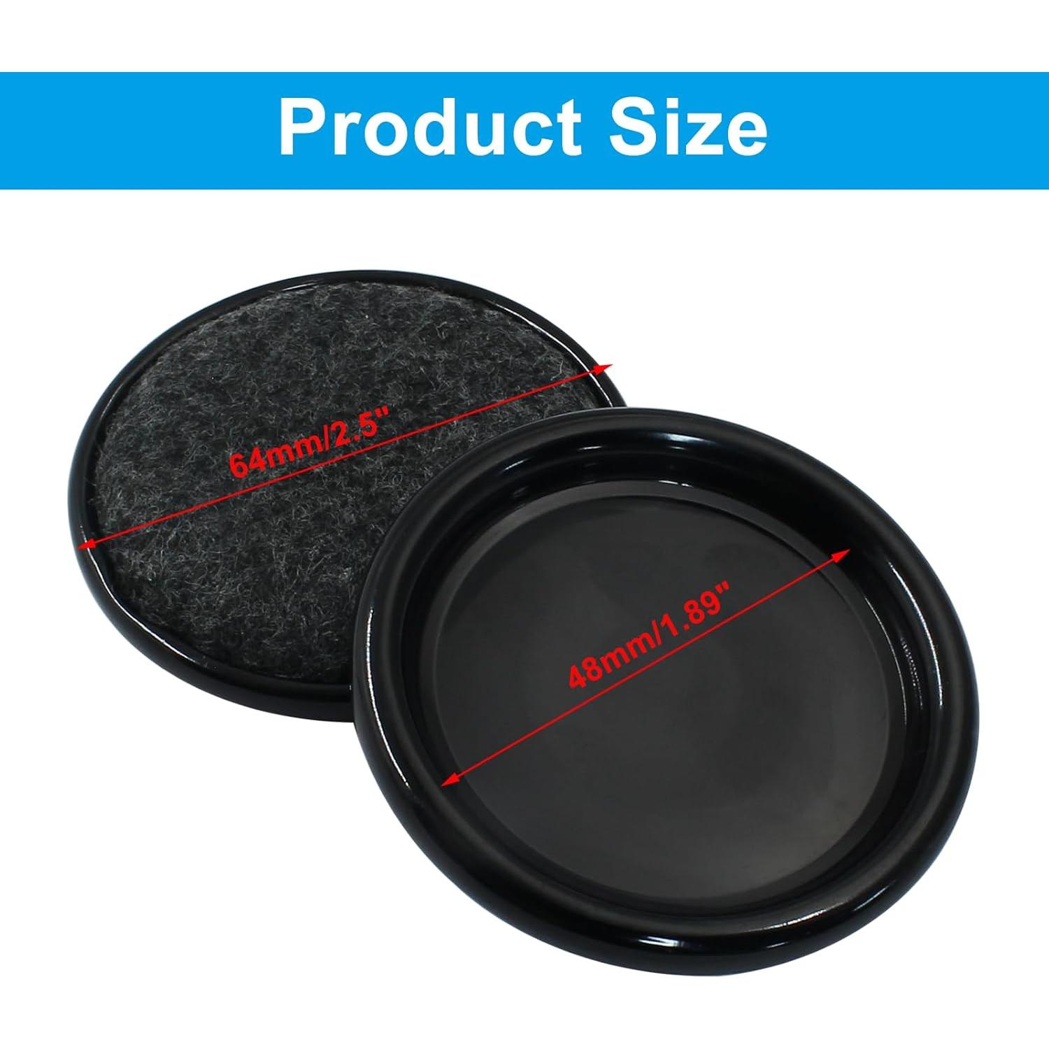 8 Pcs Deslizadores de Muebles de Fieltro Redondos 6.35 cm