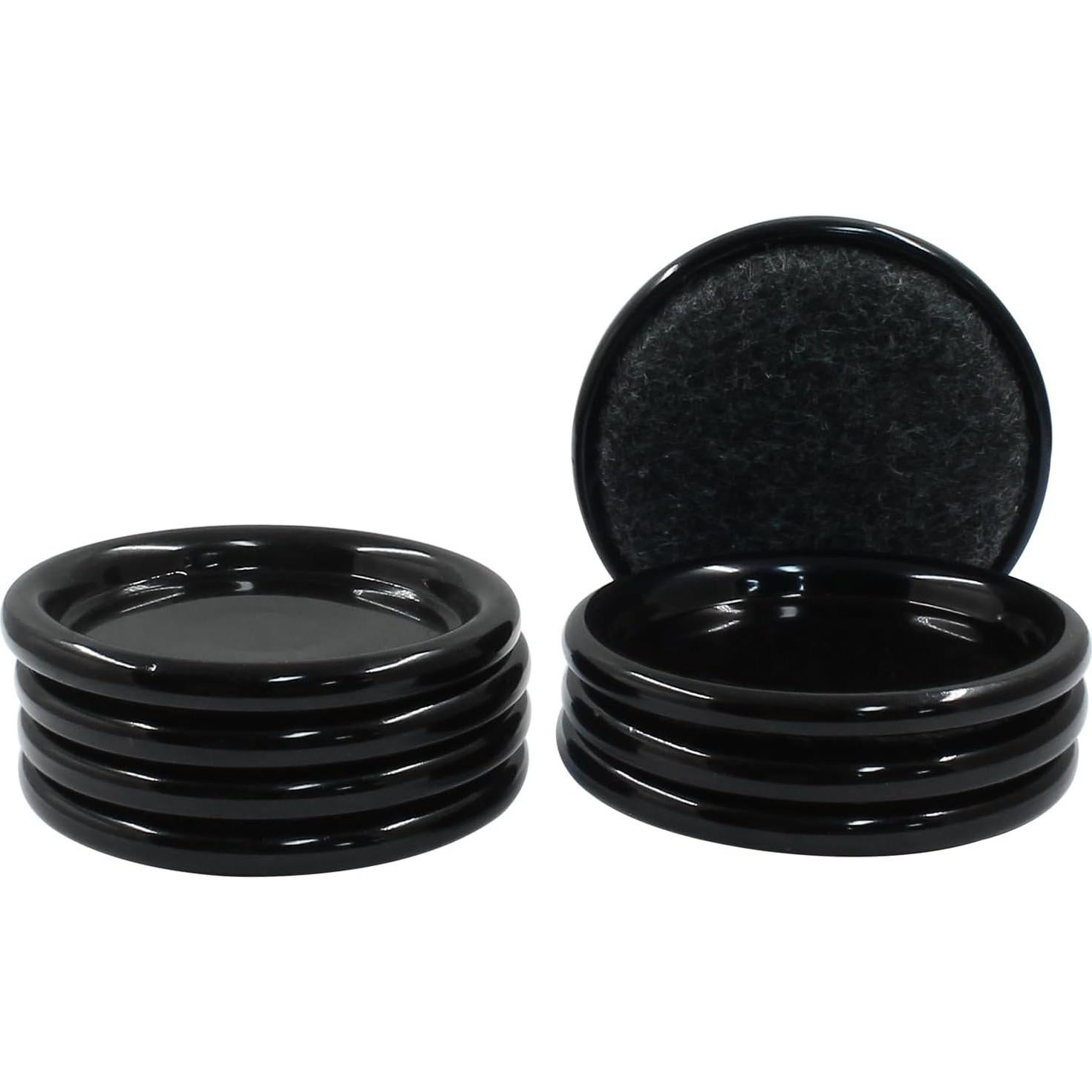 8 Pcs Deslizadores de Muebles de Fieltro Redondos 6.35 cm
