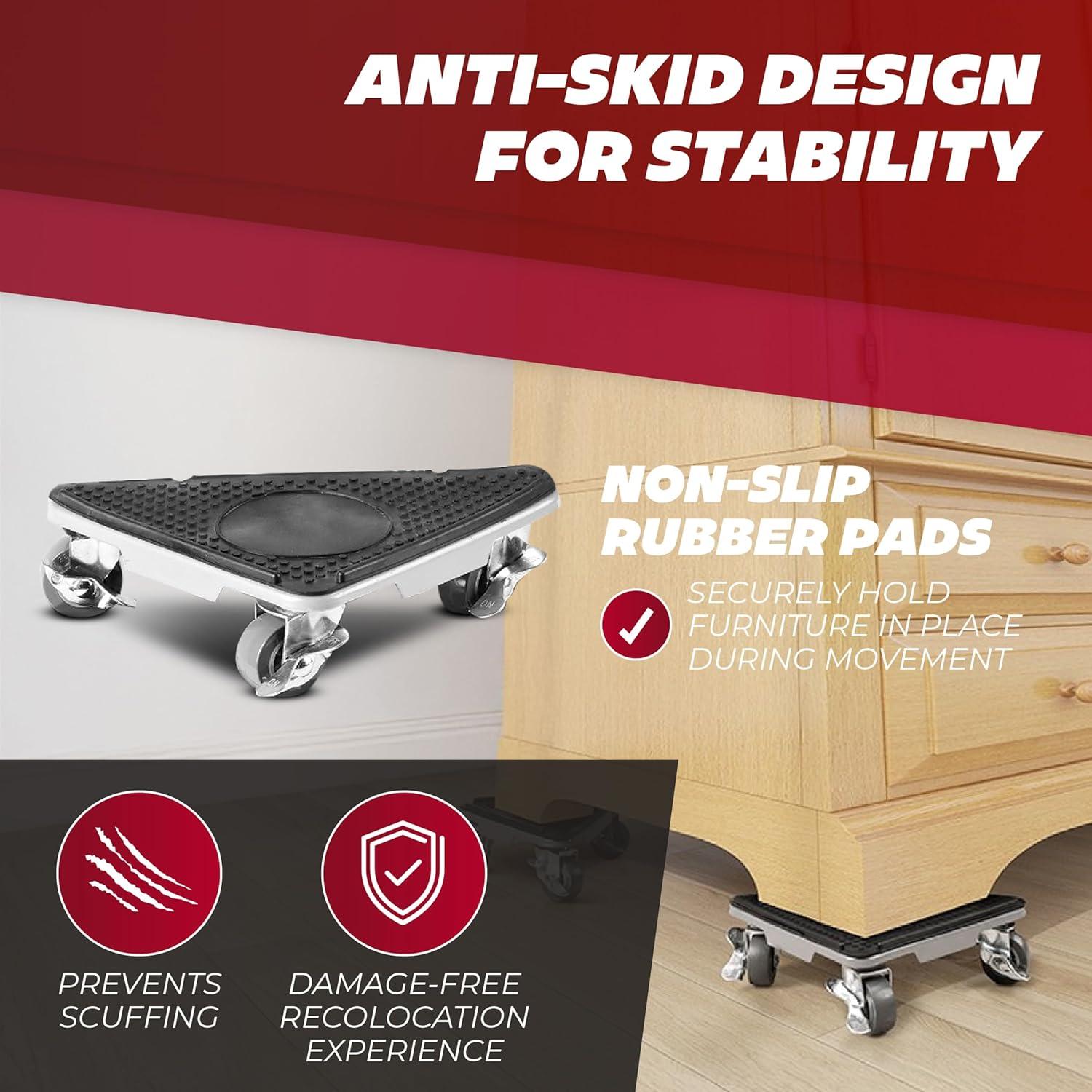 Juego de Mover Muebles Marlimoon - Rodillos 4 Ruedas, 1202 kg