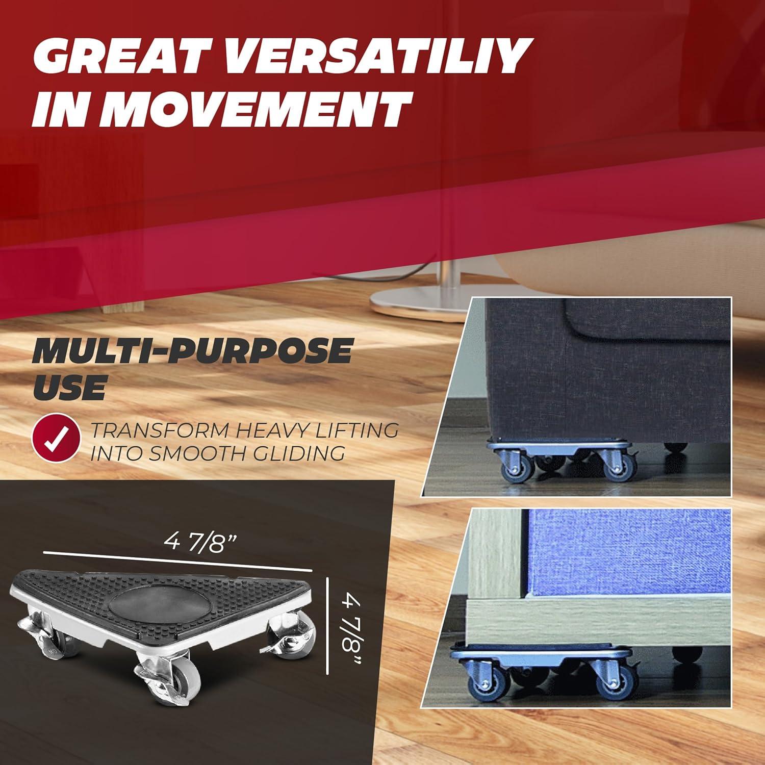 Juego de Mover Muebles Marlimoon - Rodillos 4 Ruedas, 1202 kg