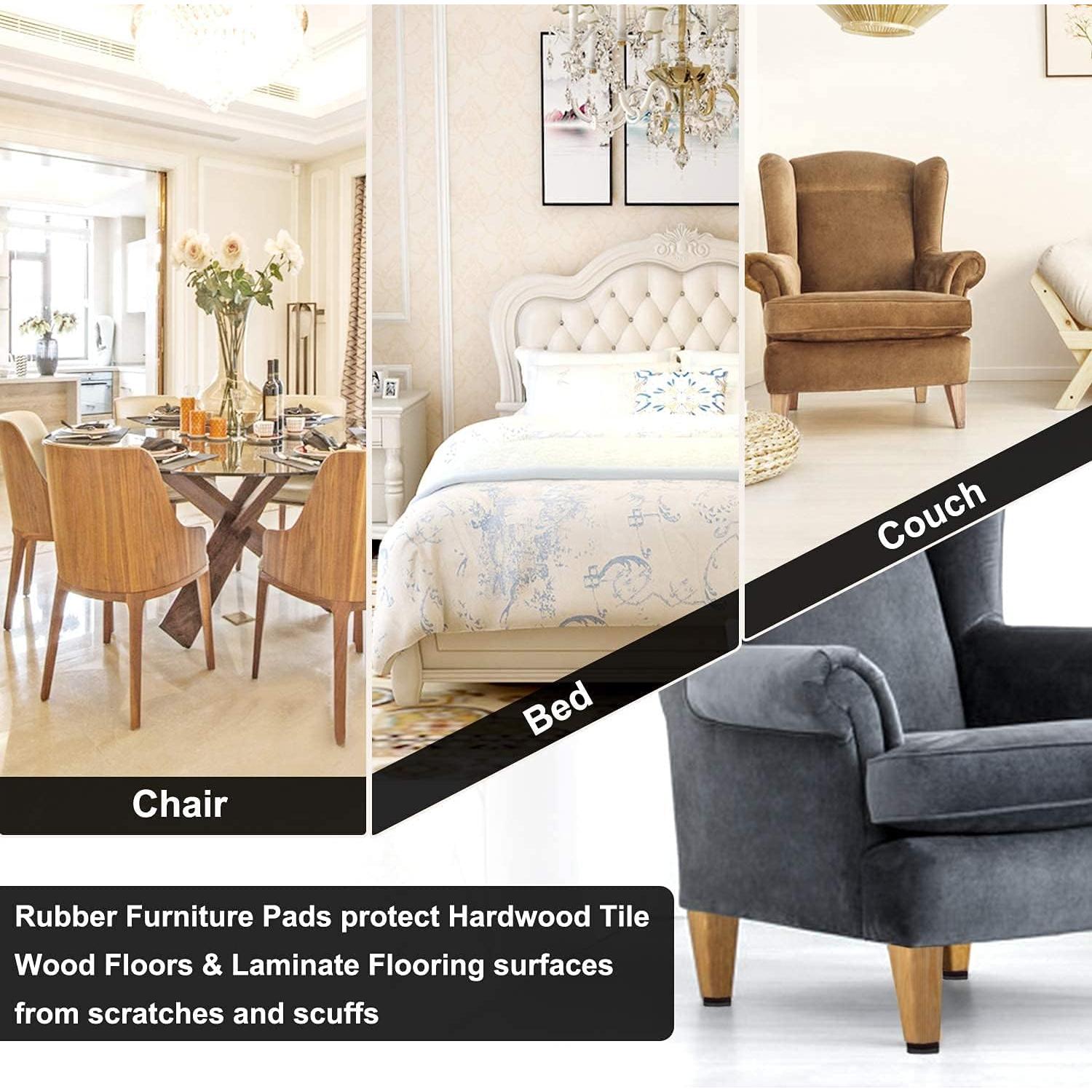 Almohadillas Antideslizantes Yelanon 24 pcs 5 cm para Muebles