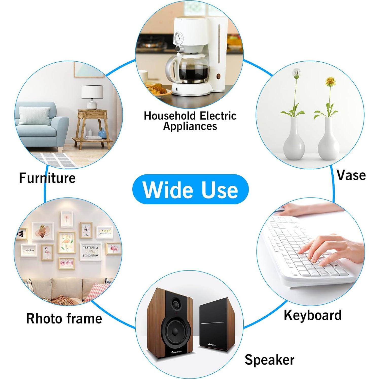 Almohadillas de Silicona Antideslizantes Golesh 101.6x10.16 cm