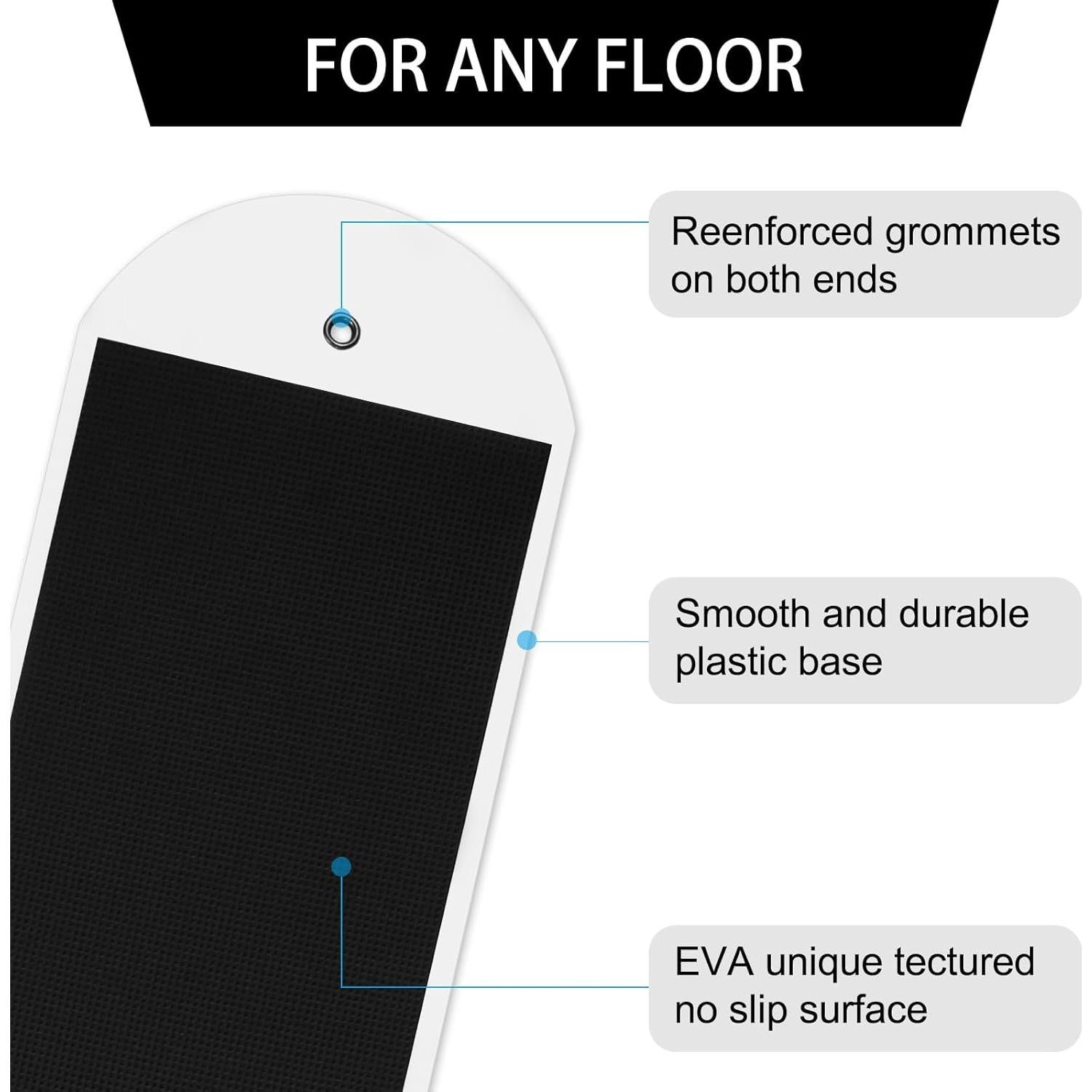 Set de 2 Deslizadores de Muebles Niteguy 76 cm para Alfombra