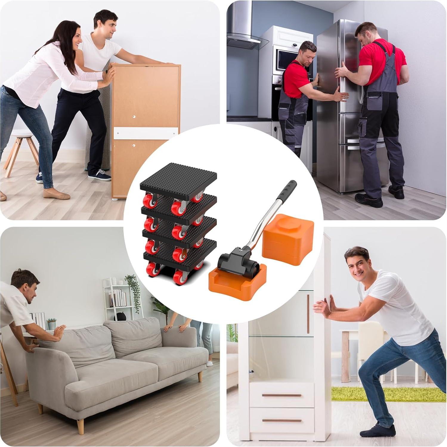 Juego de Herramientas para Mover Muebles JIUOQUO 499 kg