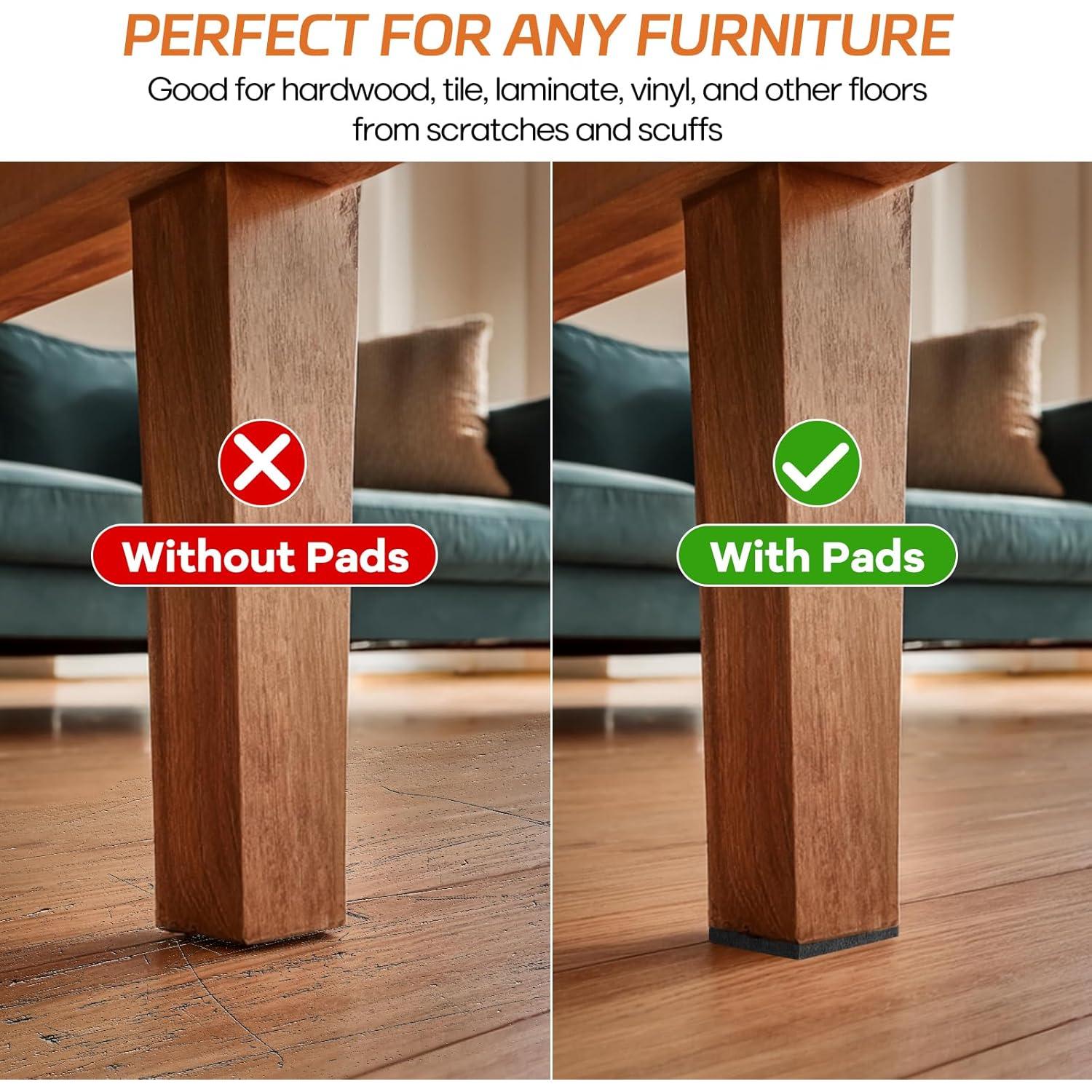 Almohadillas de Fieltro BAIPOK 10pcs 20.32x15.24cm Negro