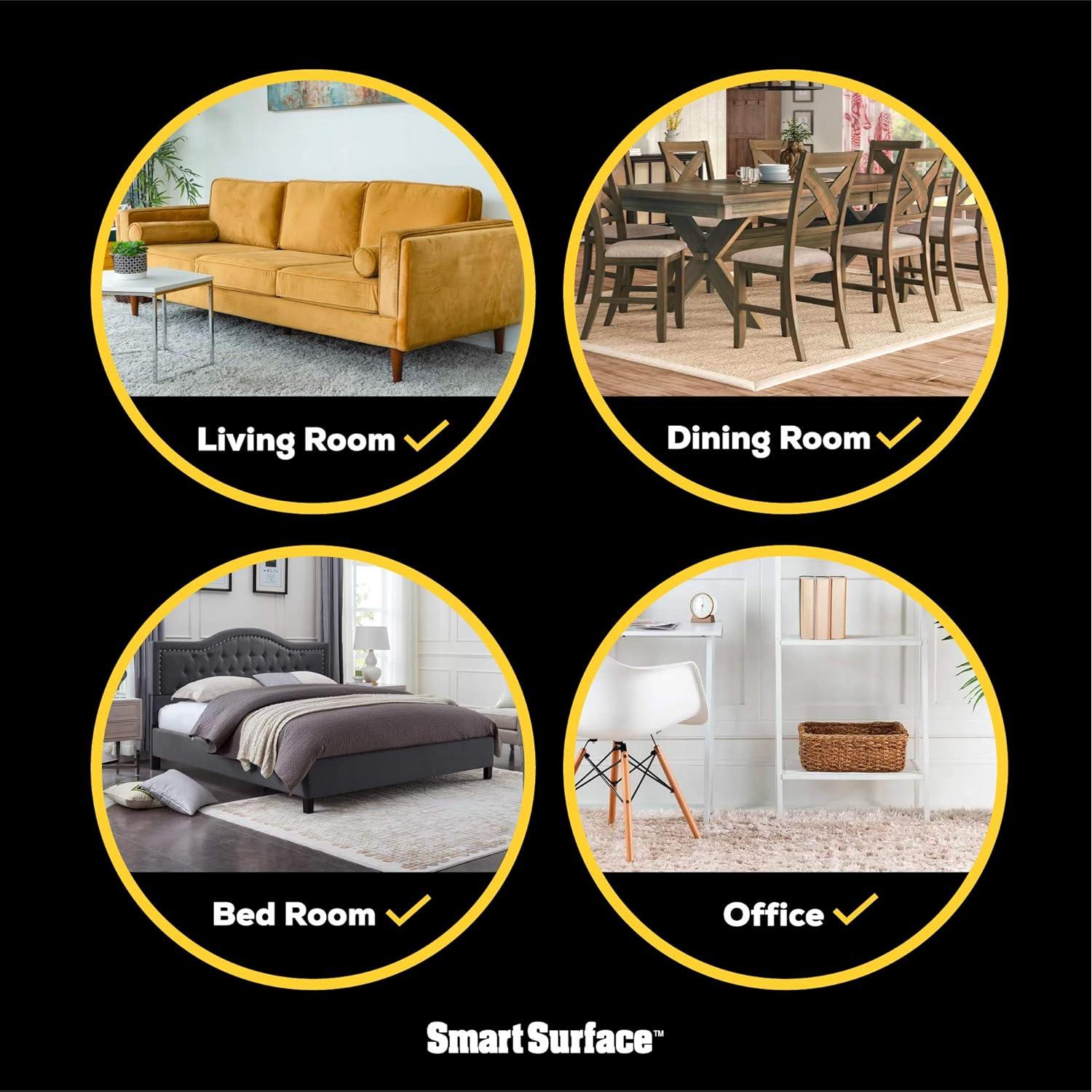 Deslizadores Redondos para Muebles Smart Surface - 16 Piezas 8.9 cm