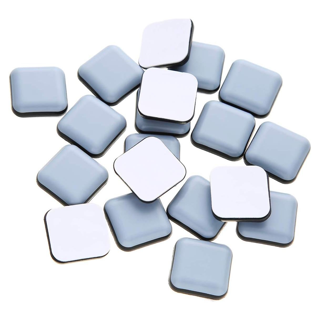 Deslizadores Adhesivos Cuadrados FURNIGEAR 20 Piezas PTFE