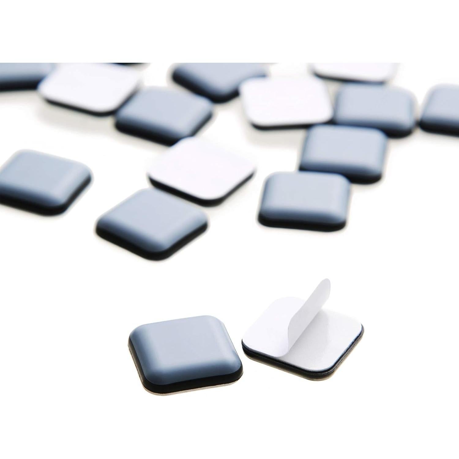 Deslizadores Adhesivos Cuadrados FURNIGEAR 20 Piezas PTFE