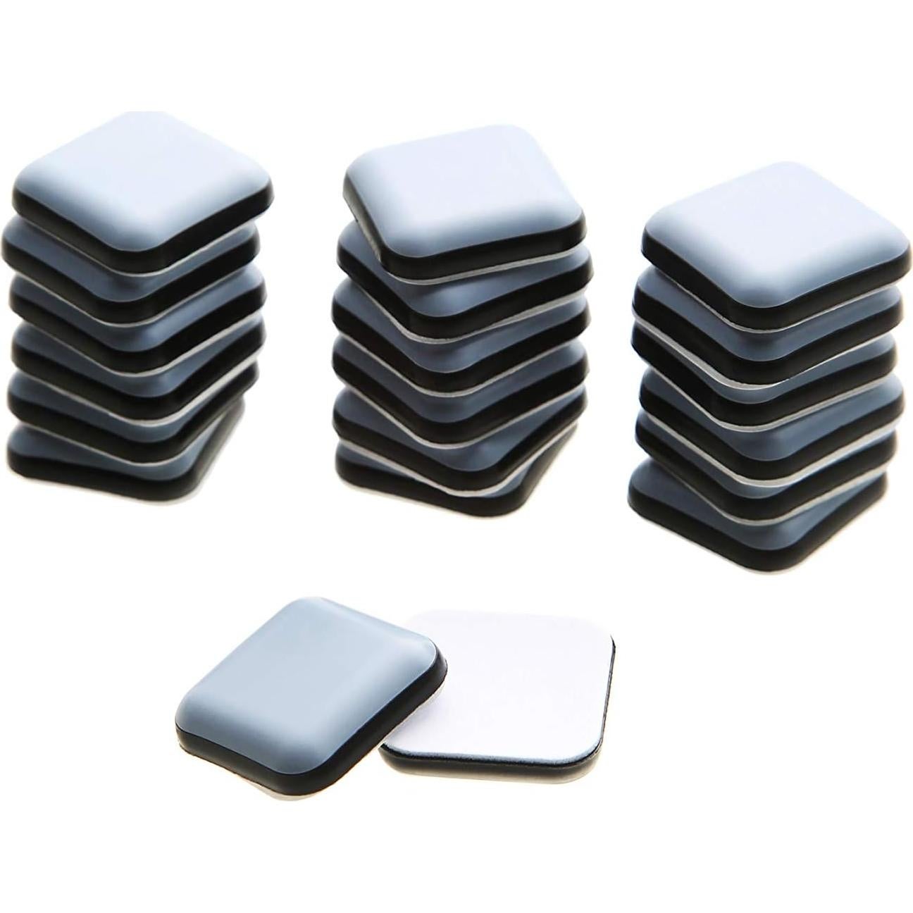 Deslizadores Adhesivos Cuadrados FURNIGEAR 20 Piezas PTFE