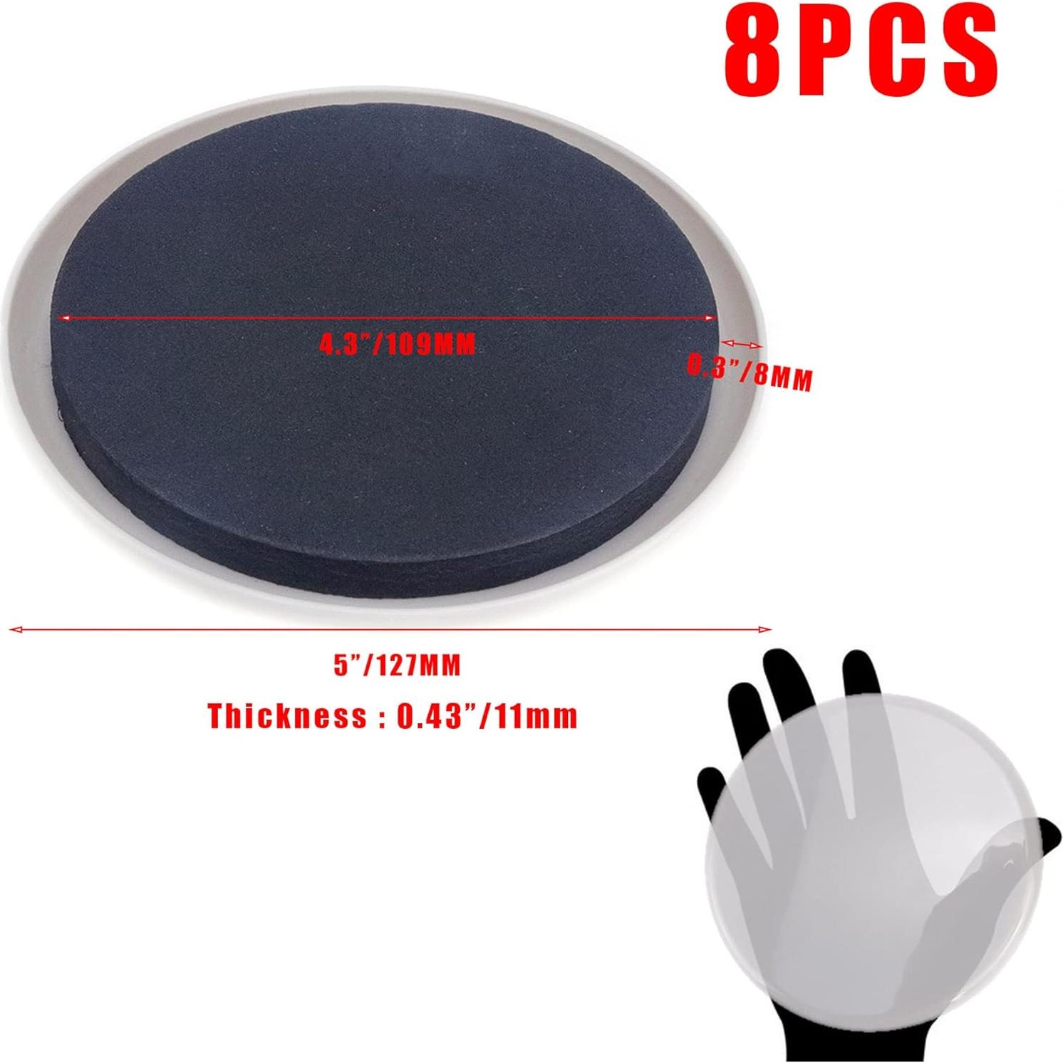 Deslizadores de Muebles Redondos Tighall 8PCS 12.7cm Beige