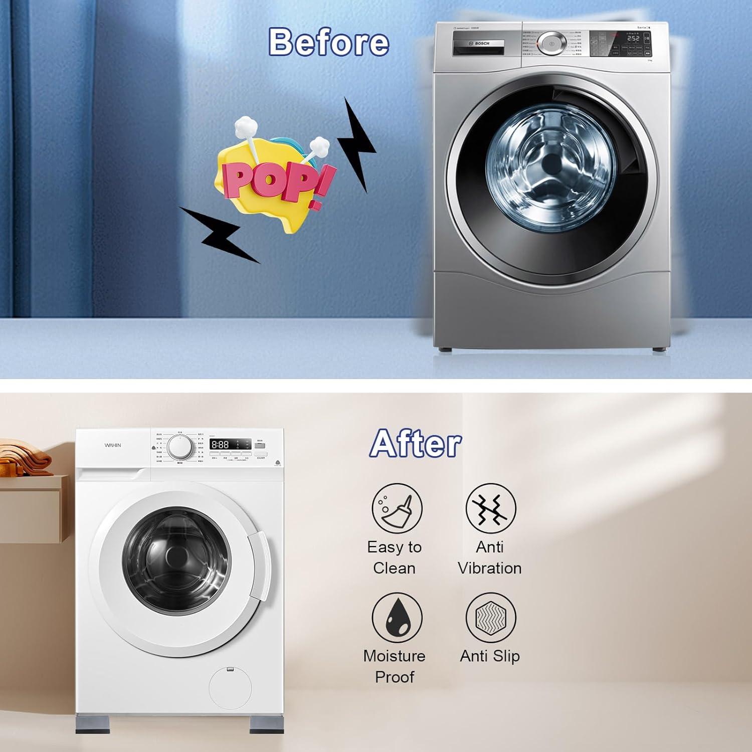 4 Almohadillas Antivibración CUISIBOT para Lavadora 4.57cm