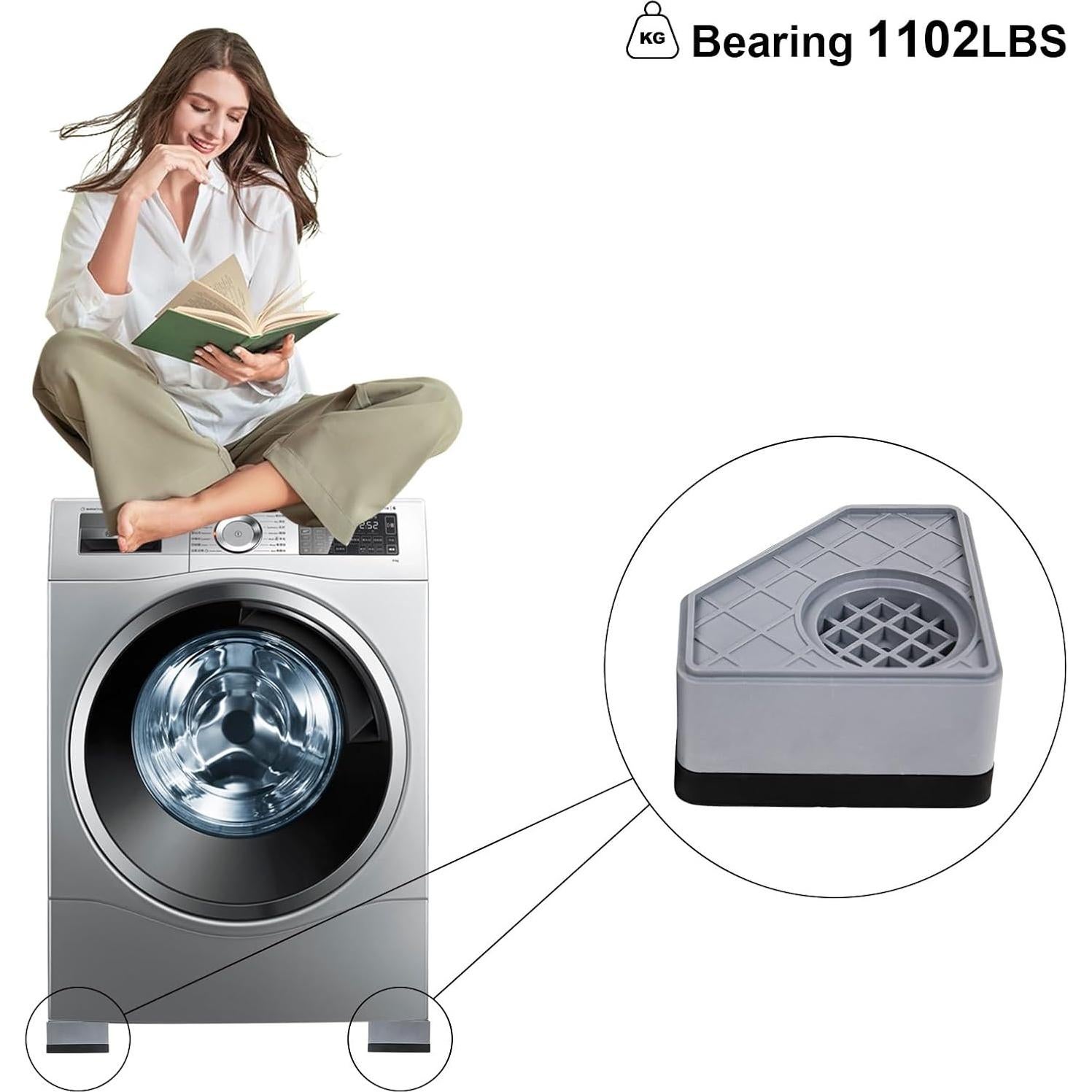 4 Almohadillas Antivibración CUISIBOT para Lavadora 4.57cm