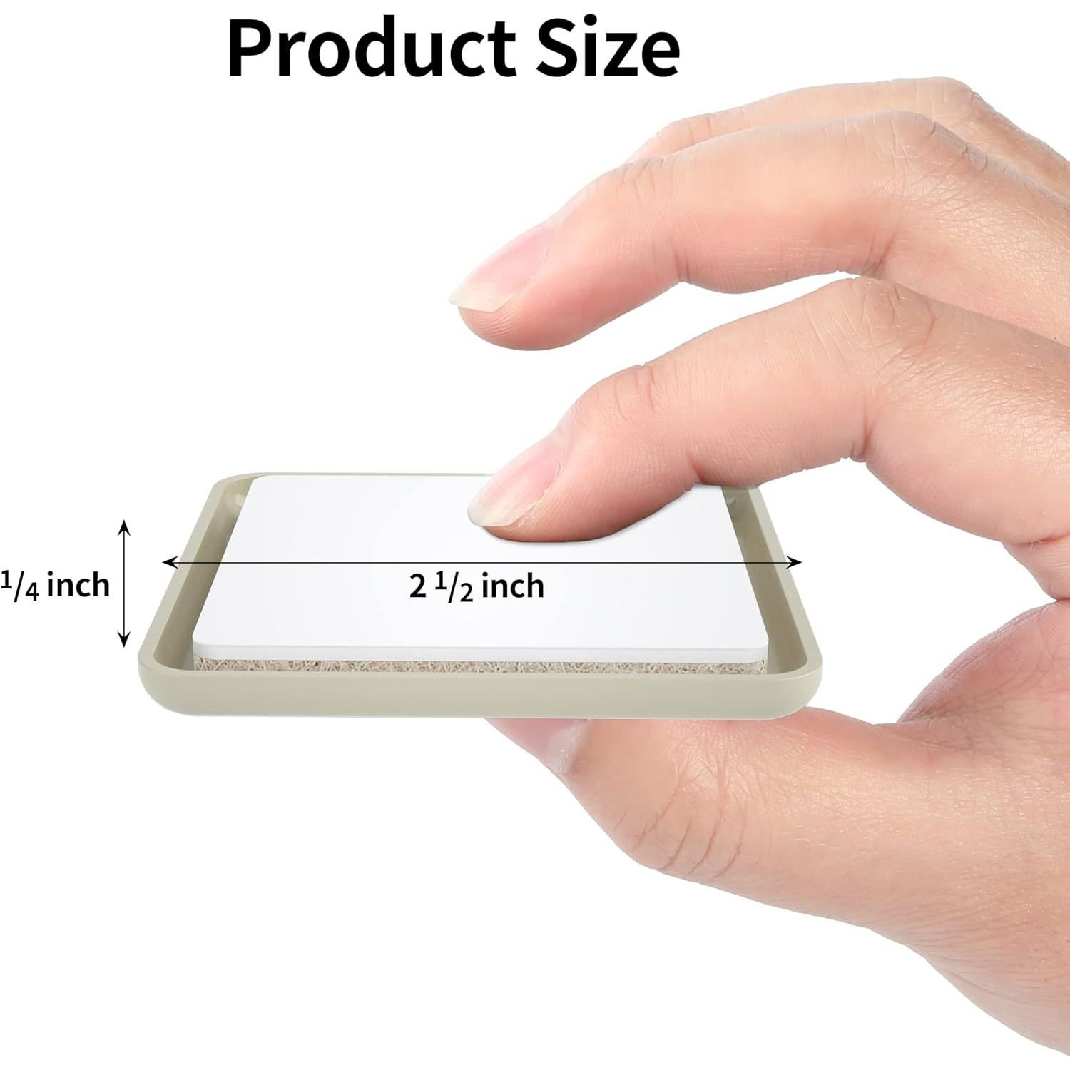 Deslizadores de Muebles Yelanon 20 Pcs 6.35 cm Beige Autoadhesivos