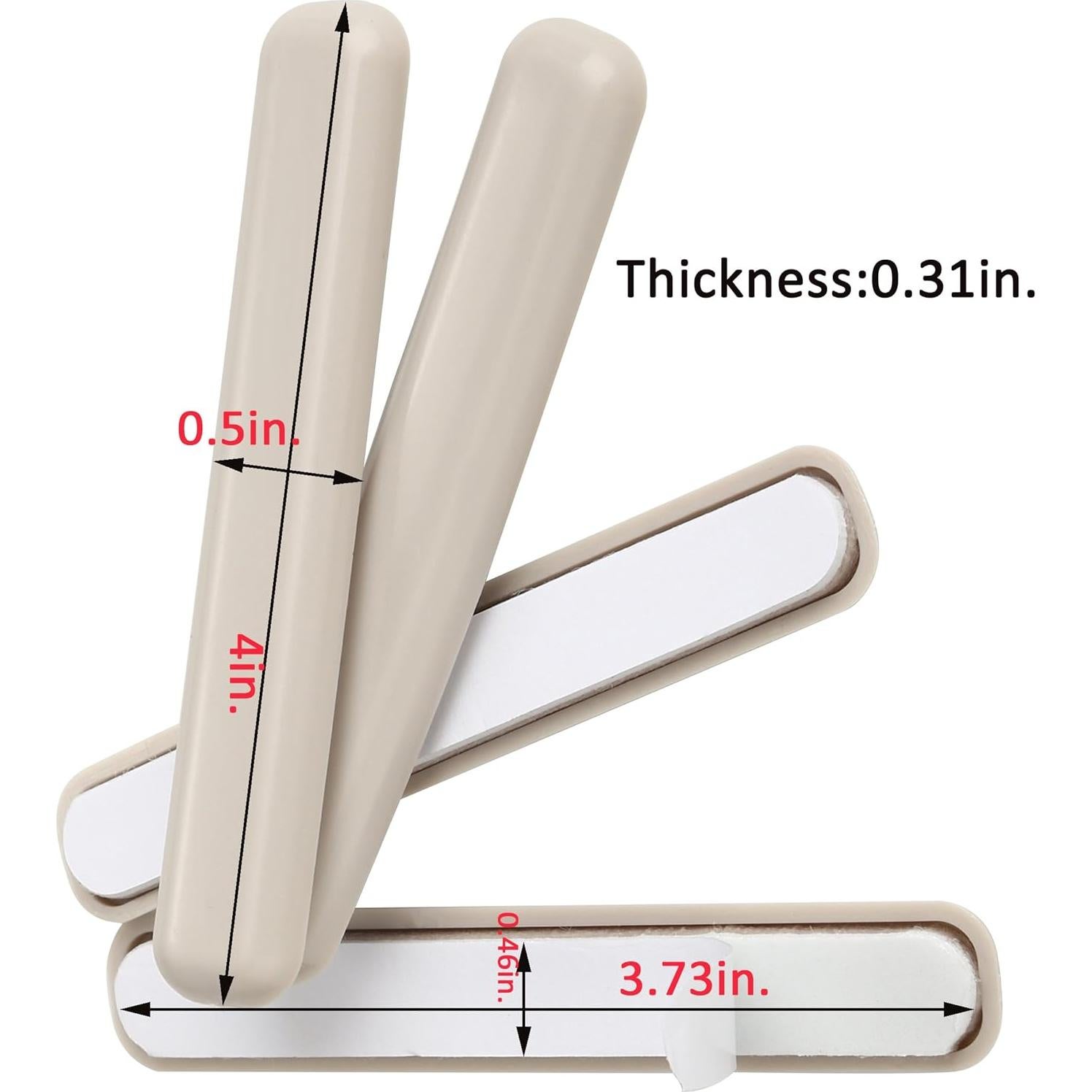 32 Deslizadores Autoadhesivos para Muebles Liyic 1.27x10.16cm