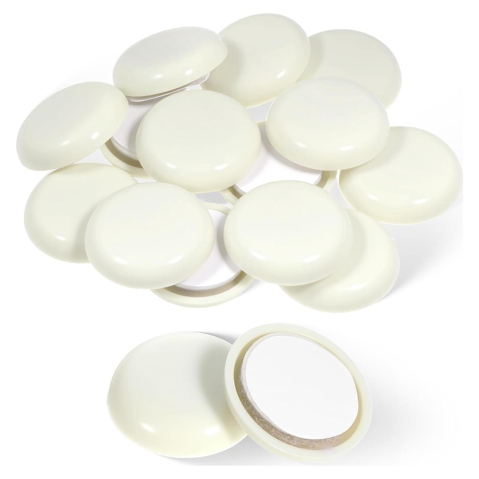 40 Almohadillas Deslizadoras de Muebles LIQWEI 25mm Beige