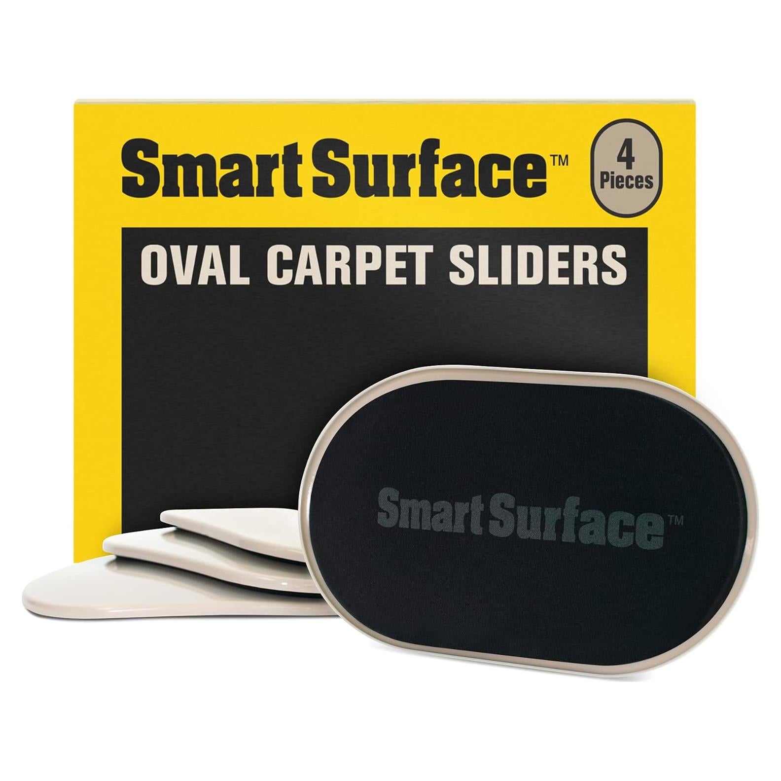 Deslizadores de Muebles Ovalados Reutilizables Smart Surface 24.1x14.6cm