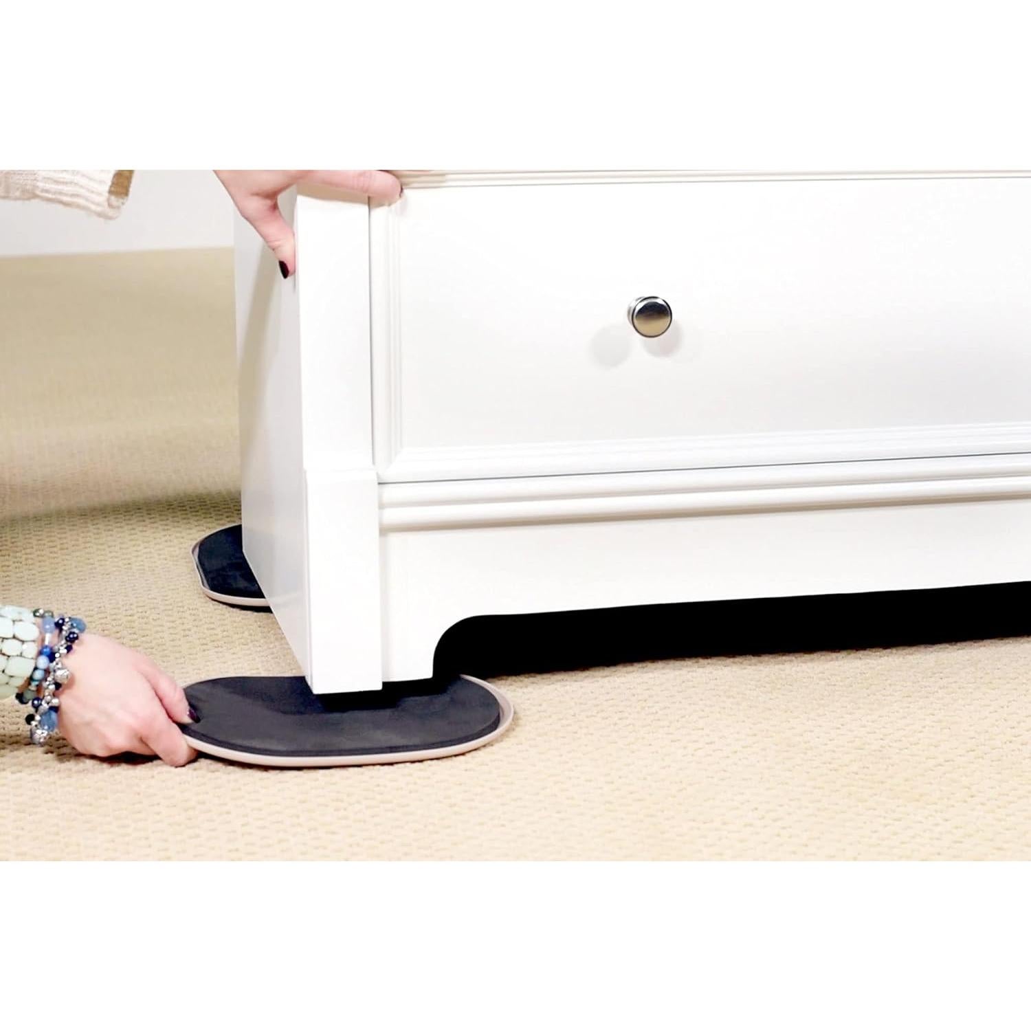 Deslizadores de Muebles Ovalados Reutilizables Smart Surface 24.1x14.6cm