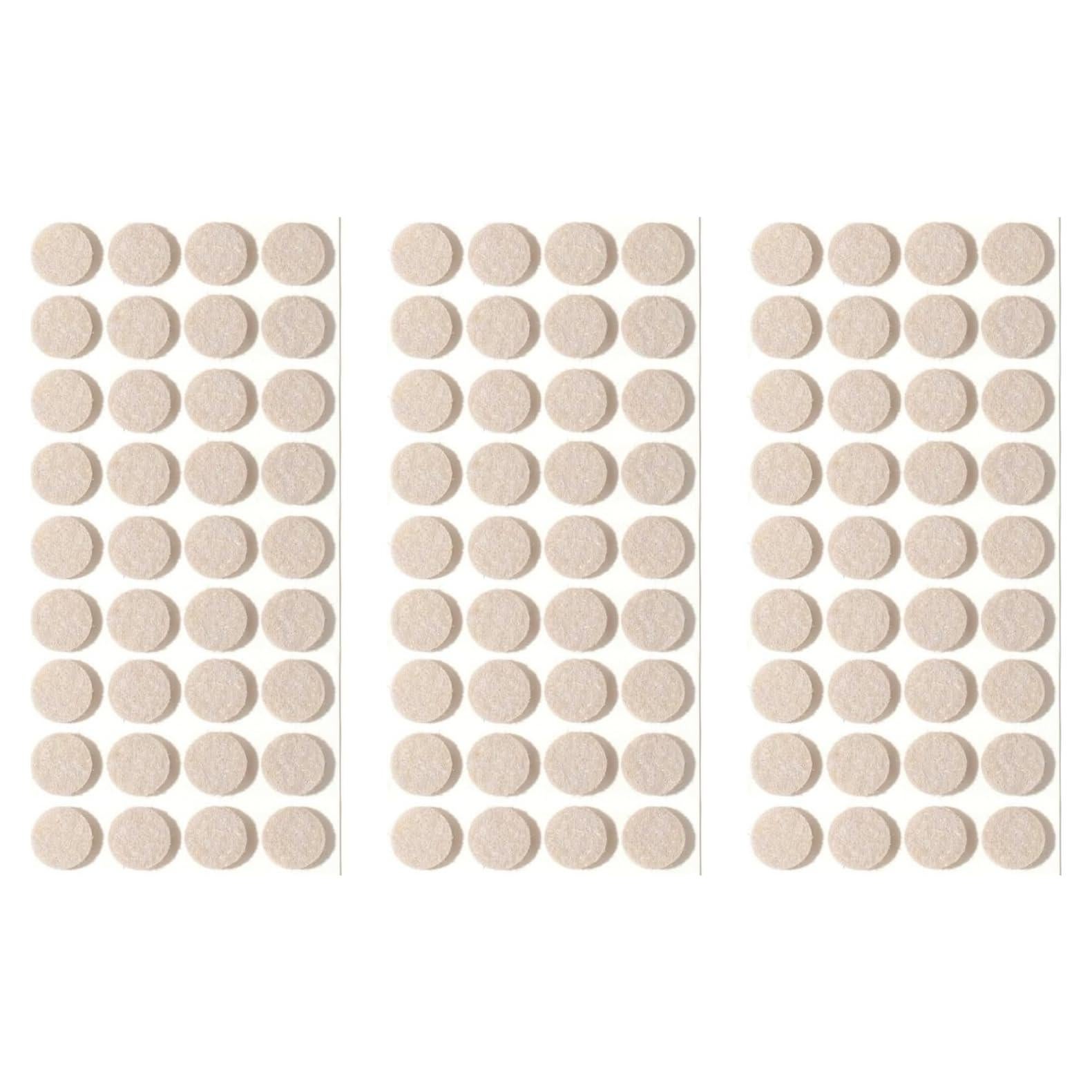 Almohadillas de Fieltro Furnigear 108 Pcs 1.59 cm Beige