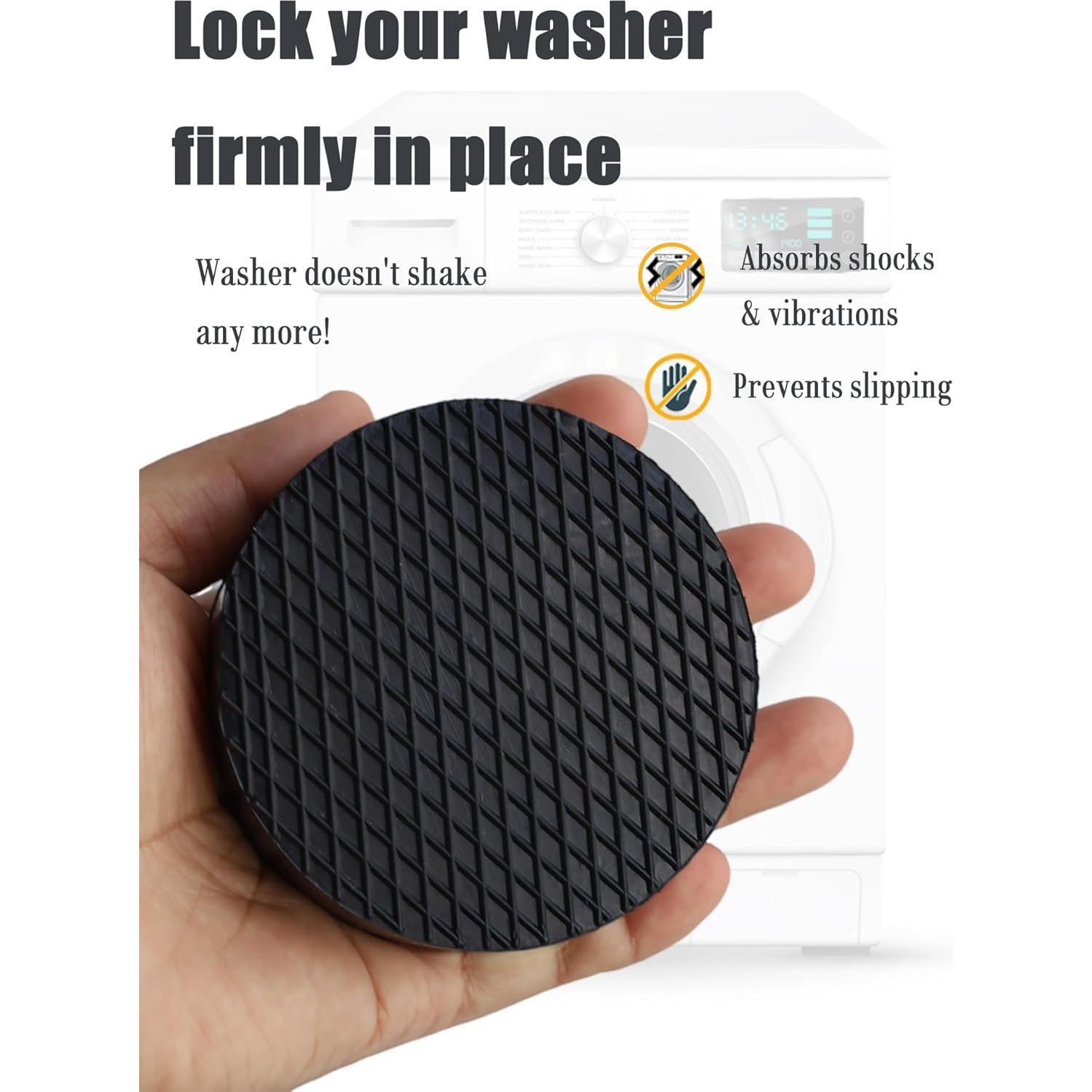Almohadillas Antivibración RUDUOMA para Lavadora y Secadora - 4 Pcs