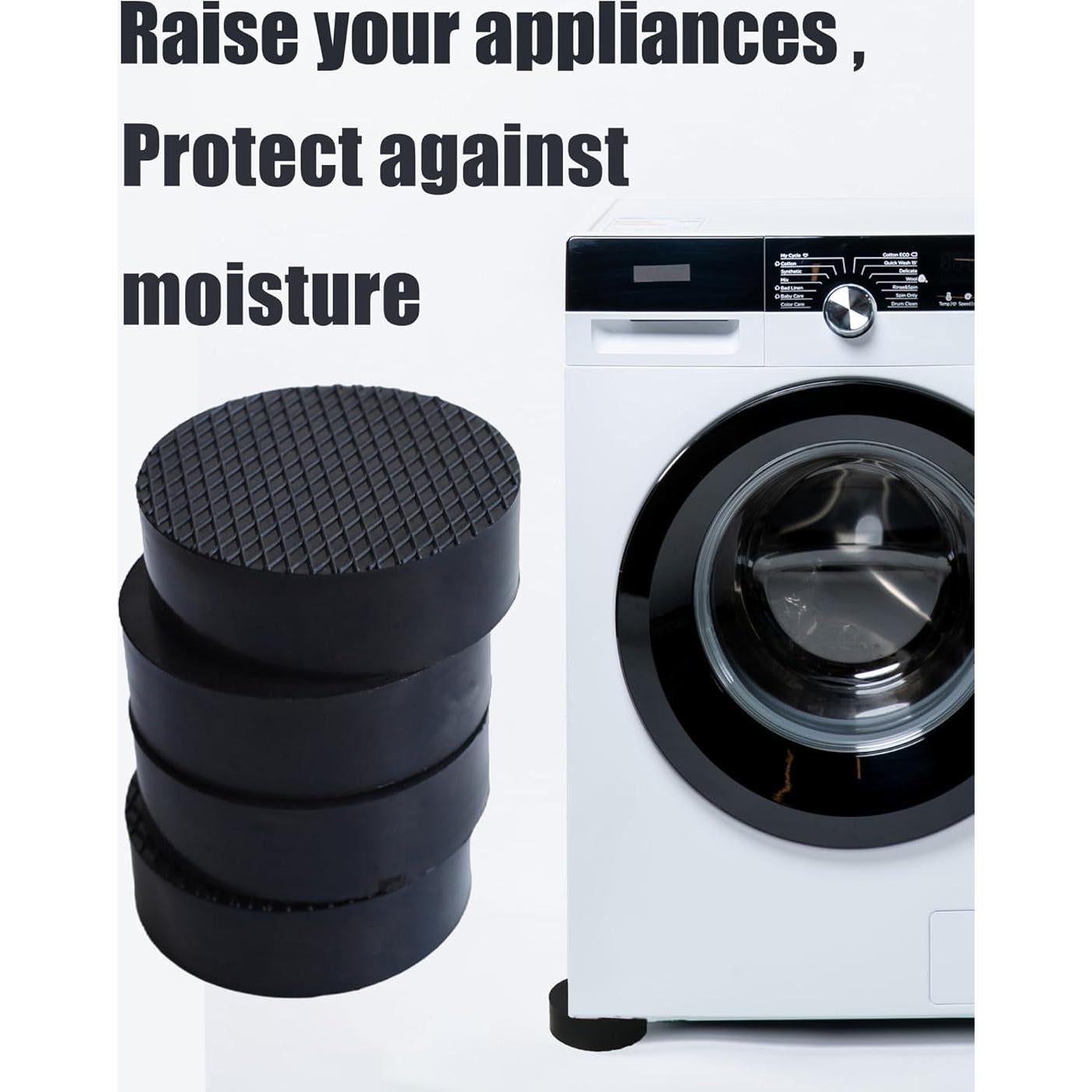 Almohadillas Antivibración RUDUOMA para Lavadora y Secadora - 4 Pcs