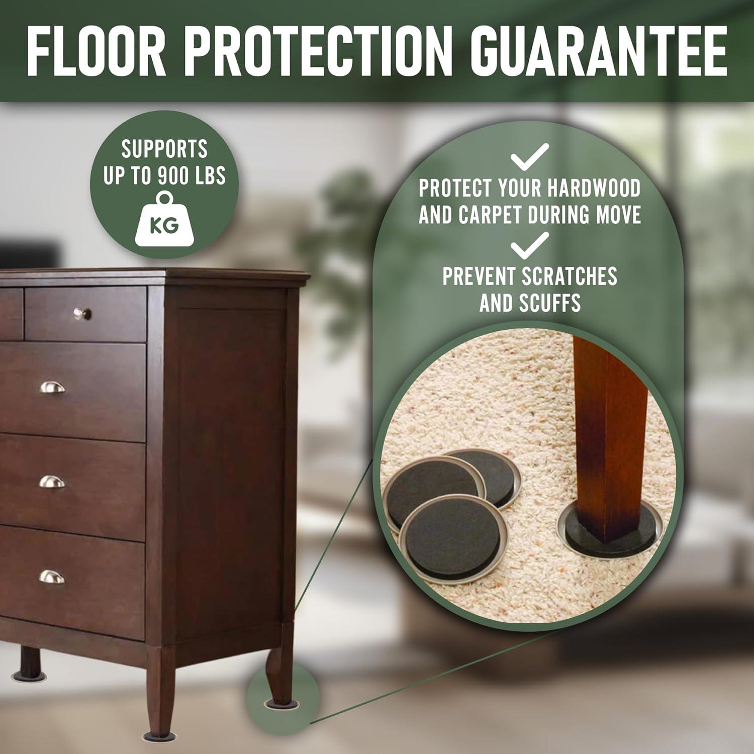 Deslizante de Muebles Tameli - Capacidad 408 kg - Elevador y 4 Deslizantes