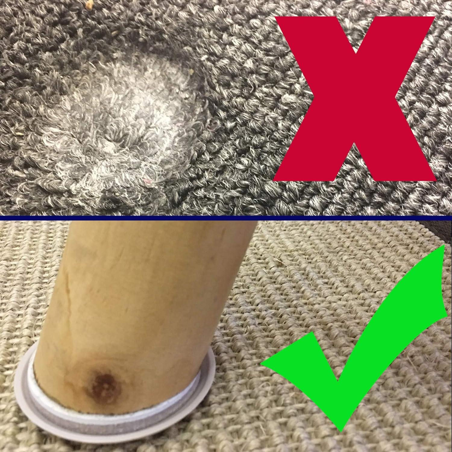 52 Deslizadores Autoadhesivos para Muebles Liyic 2.87cm Beige