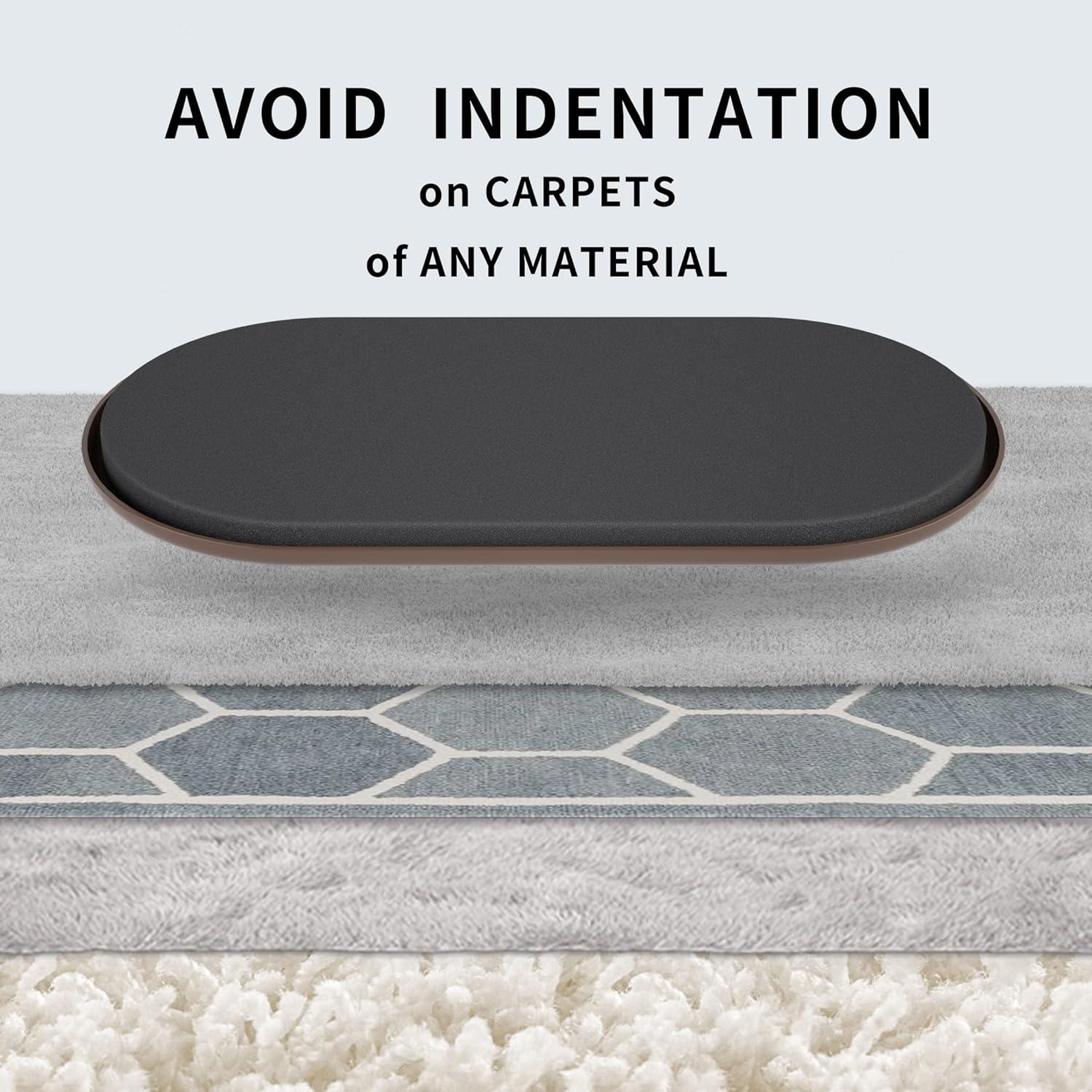 Deslizadores de Muebles Yelanon 8 pcs 24.1 cm Marrón para Alfombra